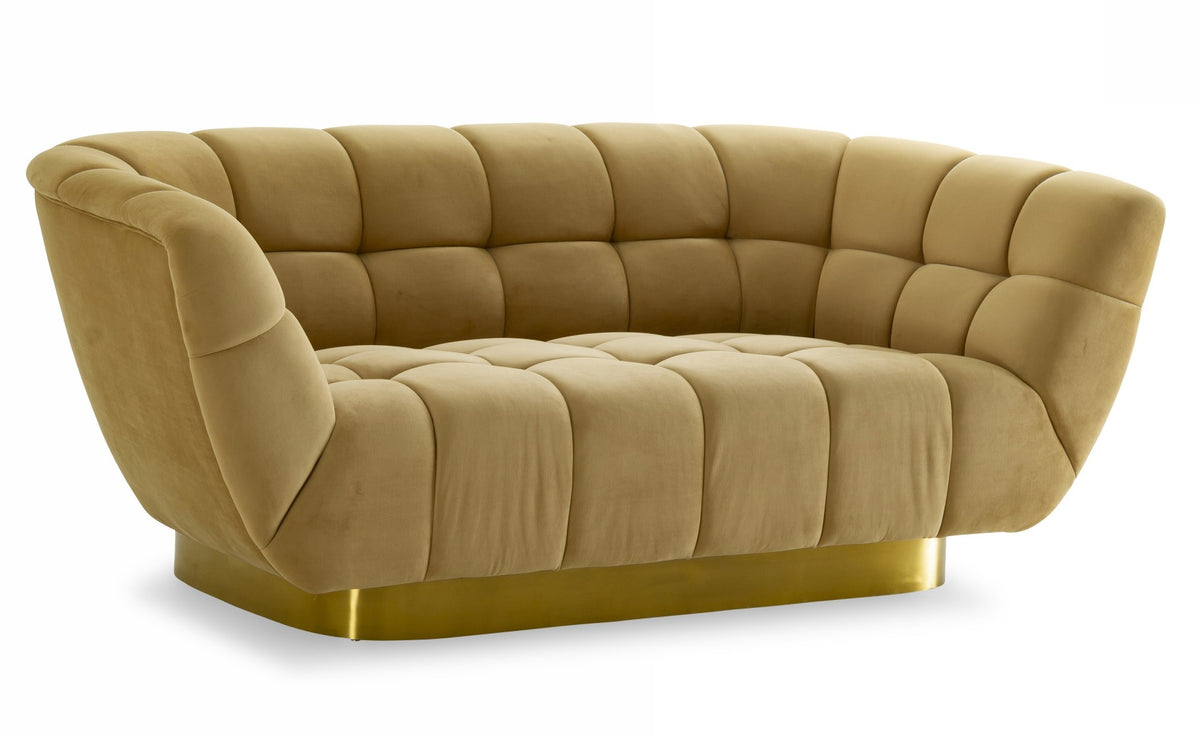 Granby - Glam Fabric Loveseat