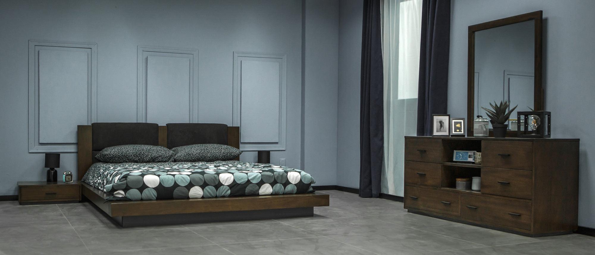 Fantasia Contemporary Dark Nightstand