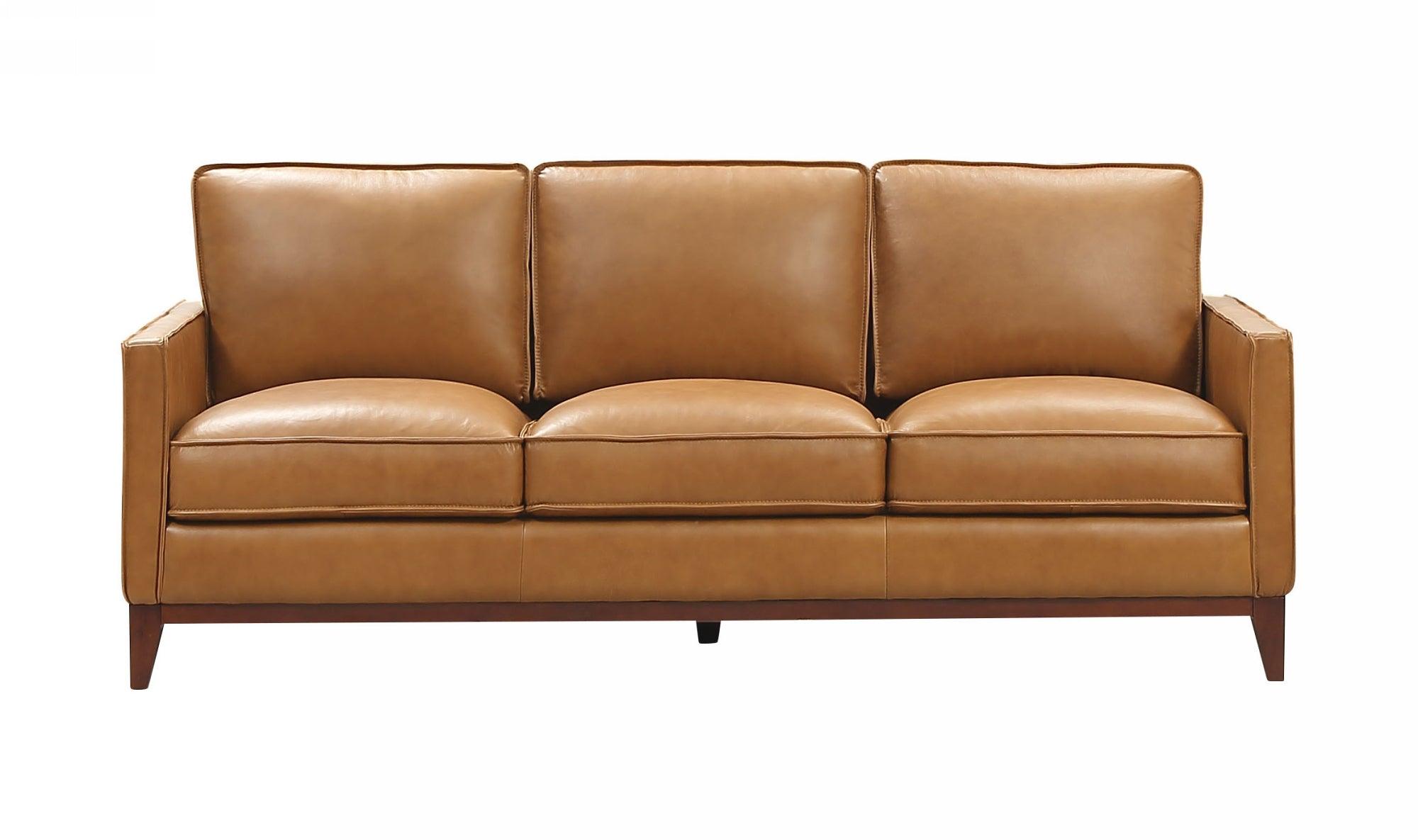 Naylor Modern Italian Leather Split Sofa