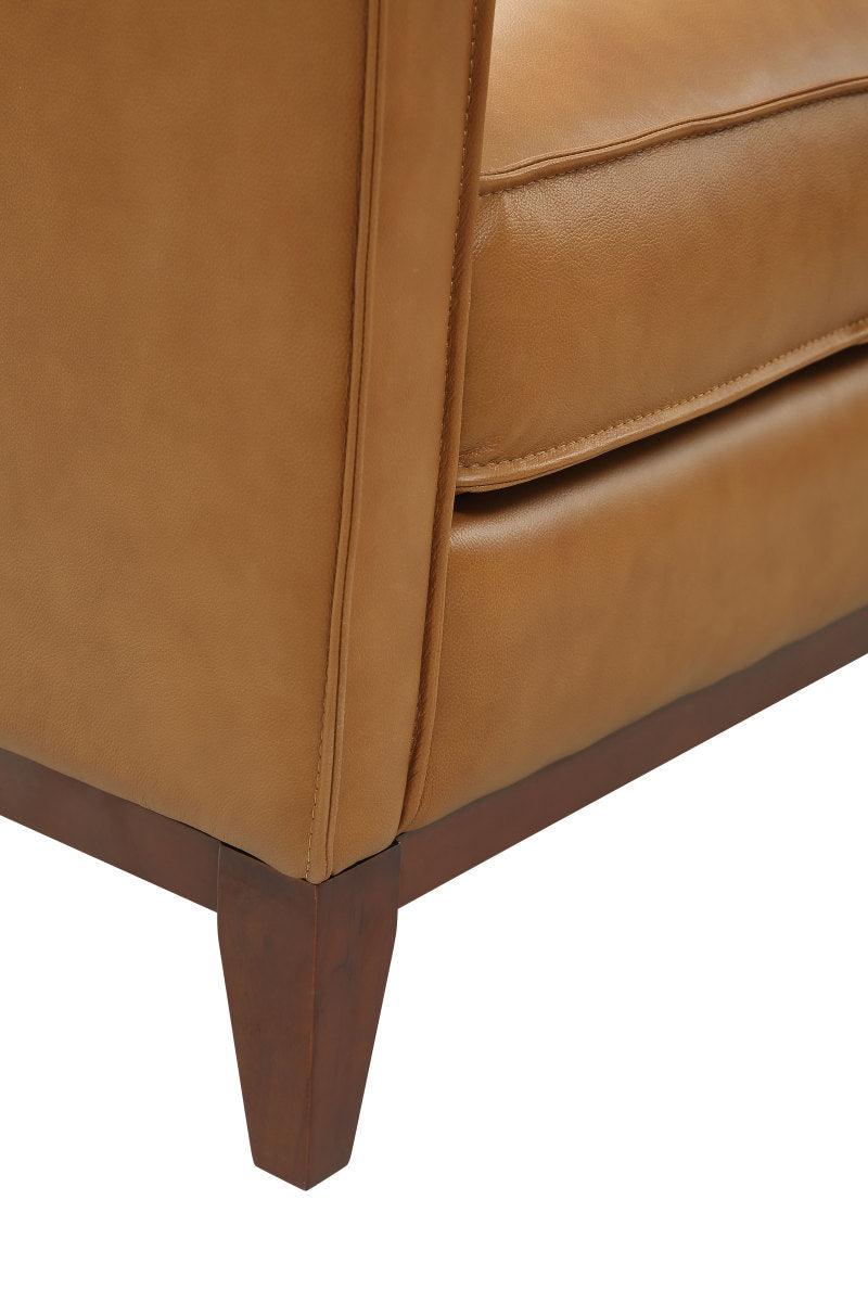 Naylor Modern Italian Leather Split Sofa