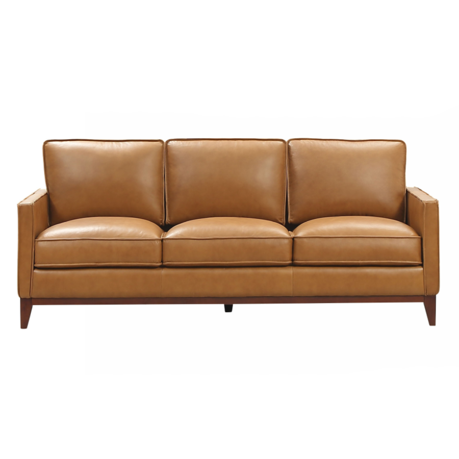 Naylor Modern Italian Leather Split Sofa