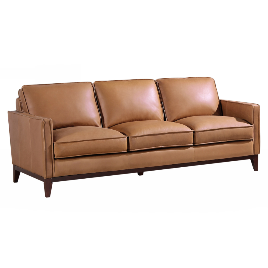 Naylor Modern Italian Leather Split Sofa