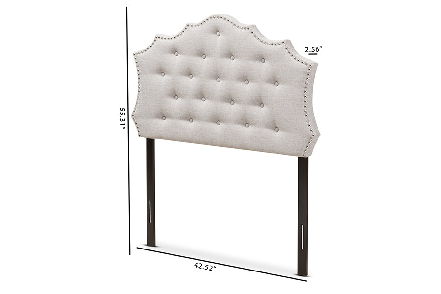 Aurora Modern and Contemporary Fabric Headboard