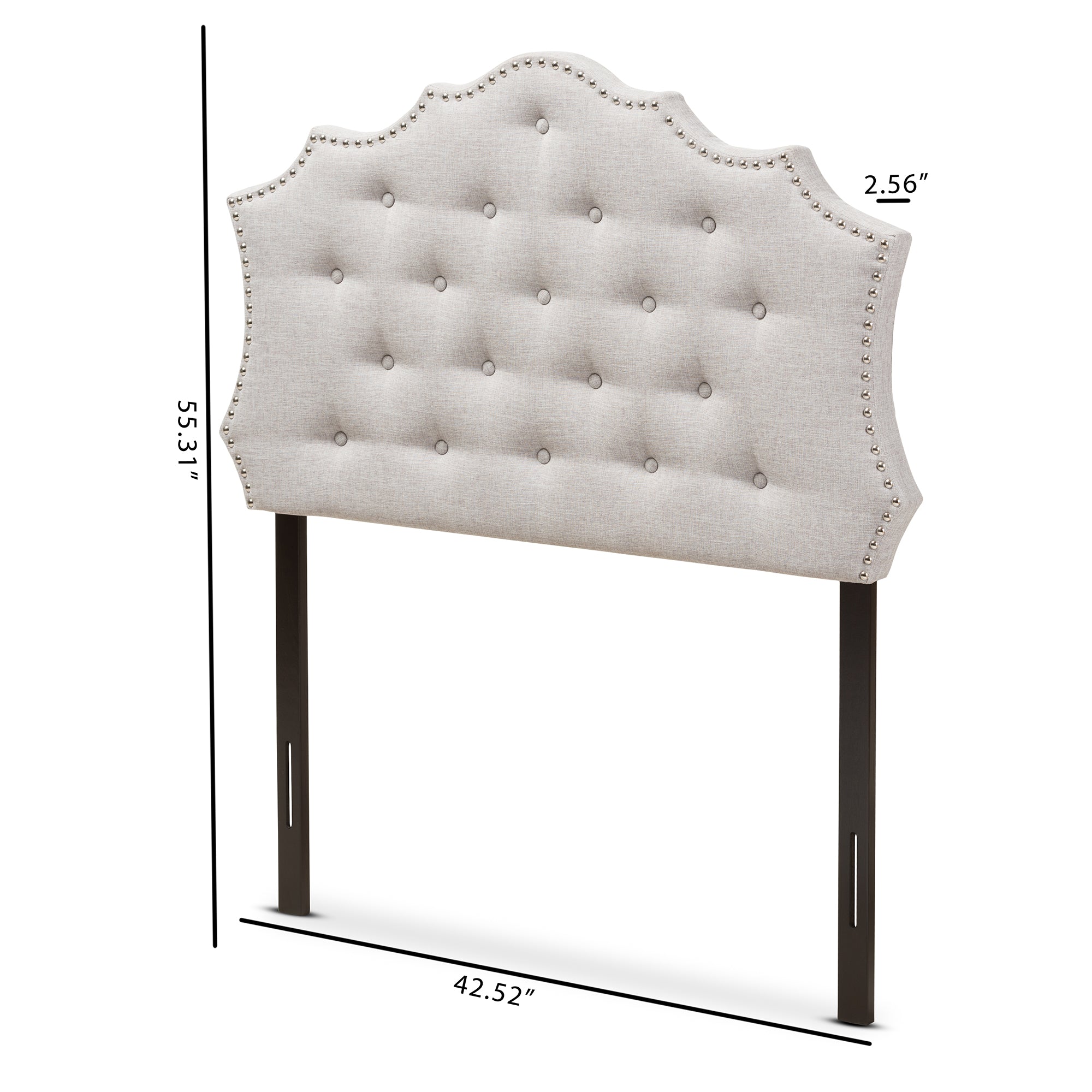Aurora Modern and Contemporary Fabric Headboard
