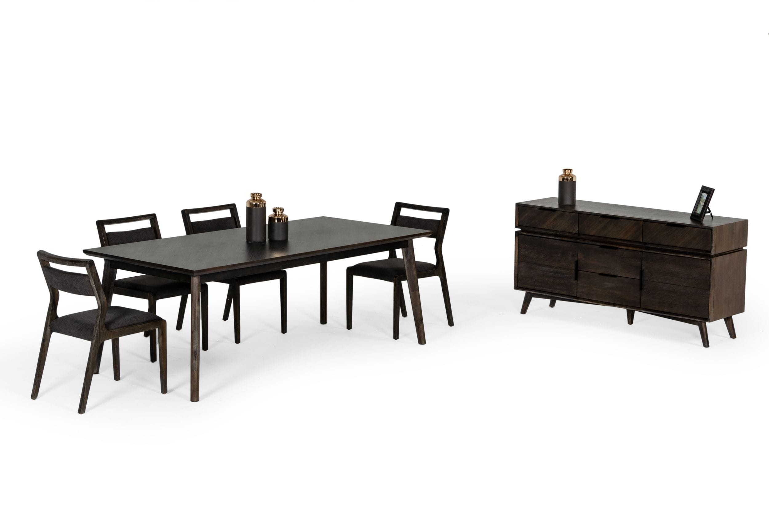 Roger Mid Century Acacia Dining Table