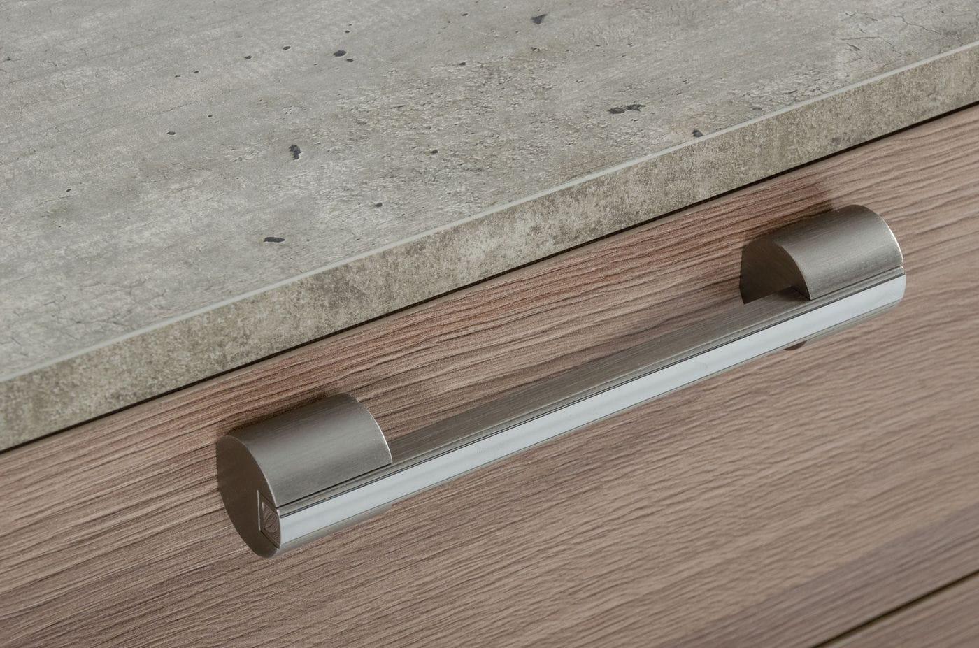 Boston Modern Brushed Stainless Steel Nightstand