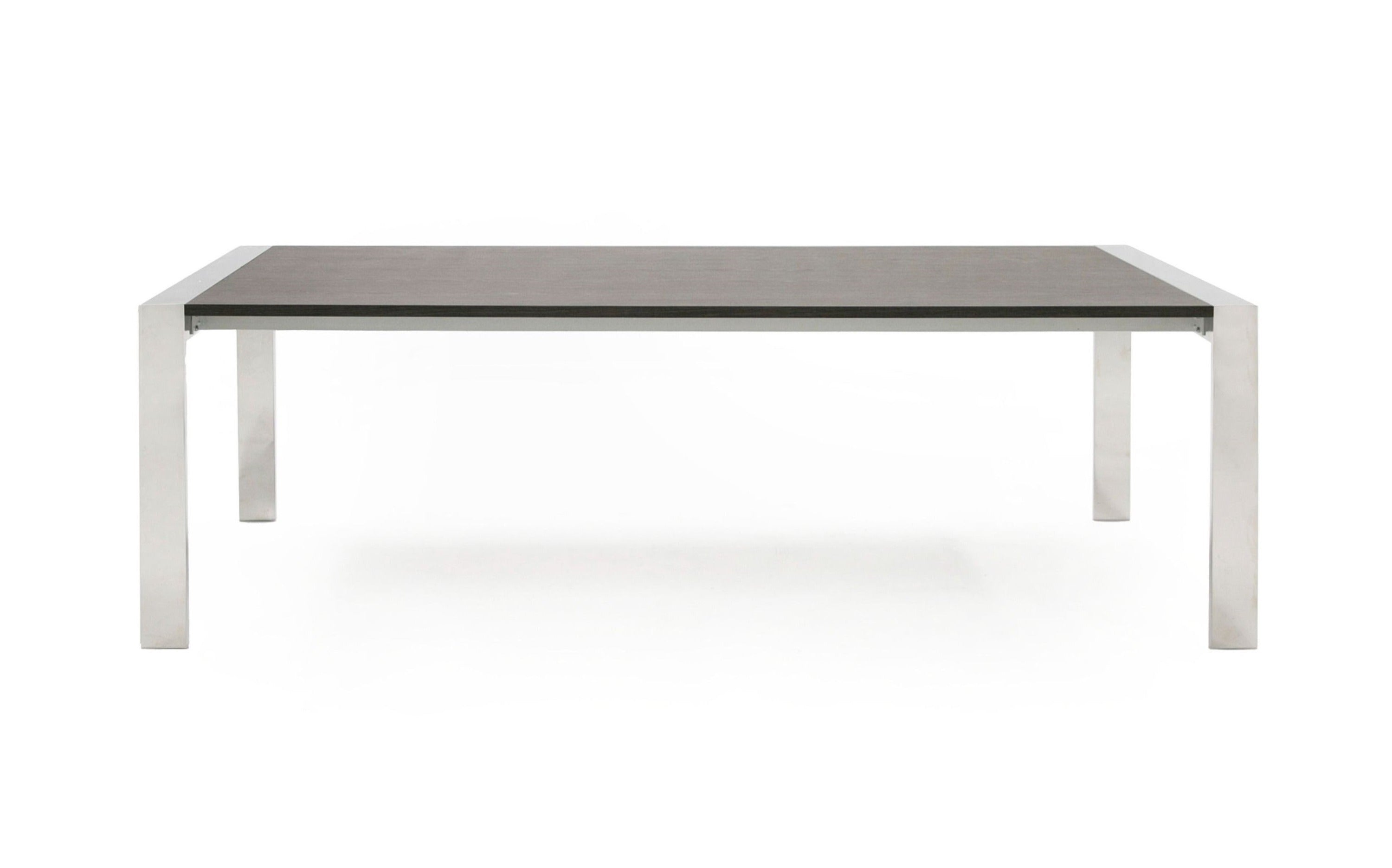 Fauna Modern Elm & Stainless Steel Dining Table