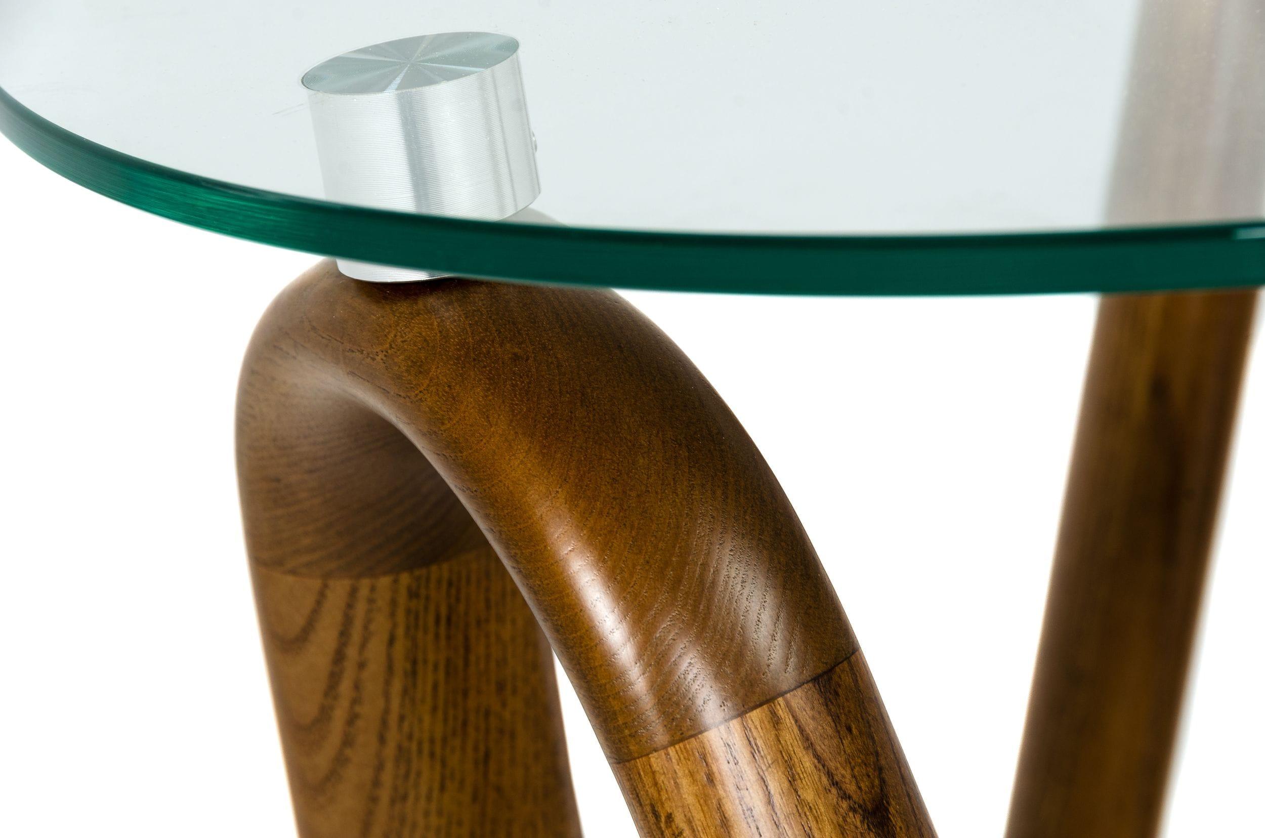 Lassen Modern Glass End Table