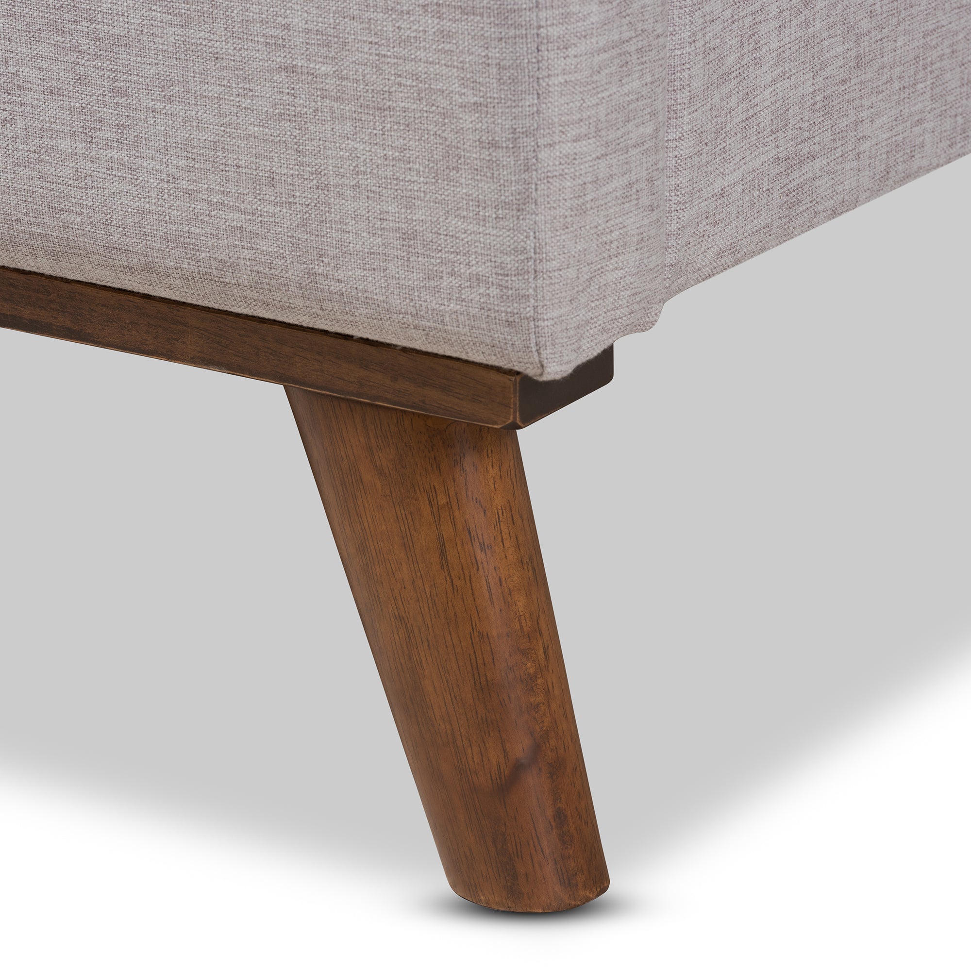 Valencia Mid-Century Modern Fabric Platform Bed