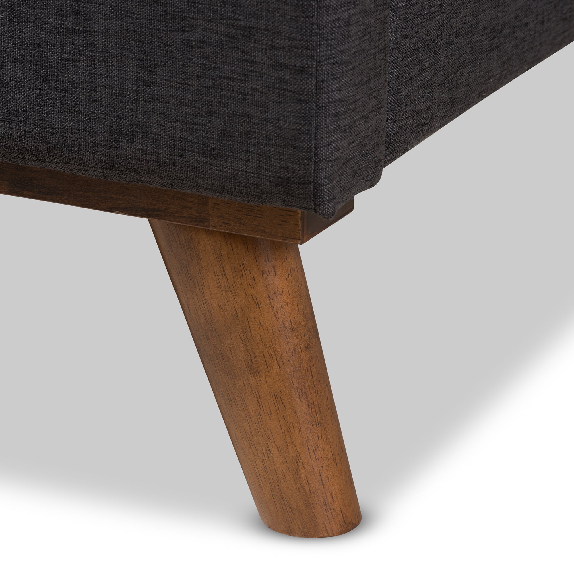 Valencia Mid-Century Modern Fabric Platform Bed
