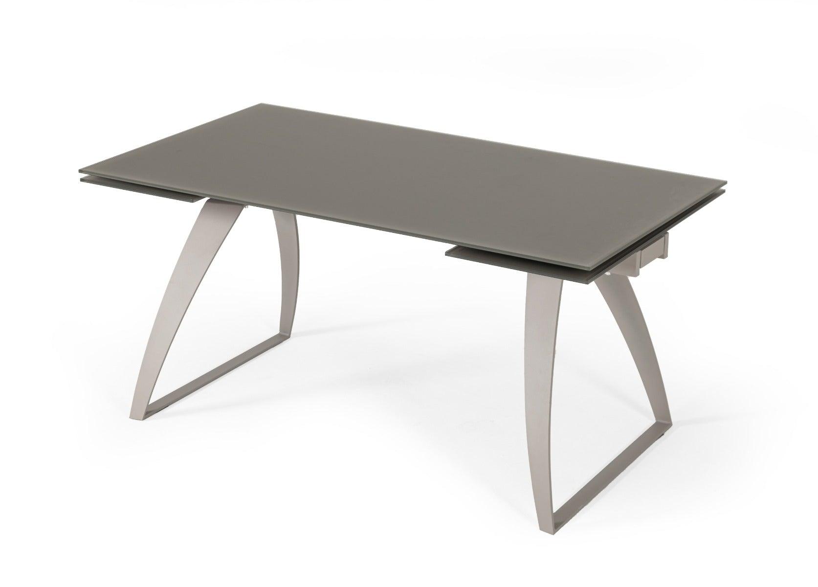 Pittson Modern Extendable Glass Dining Table