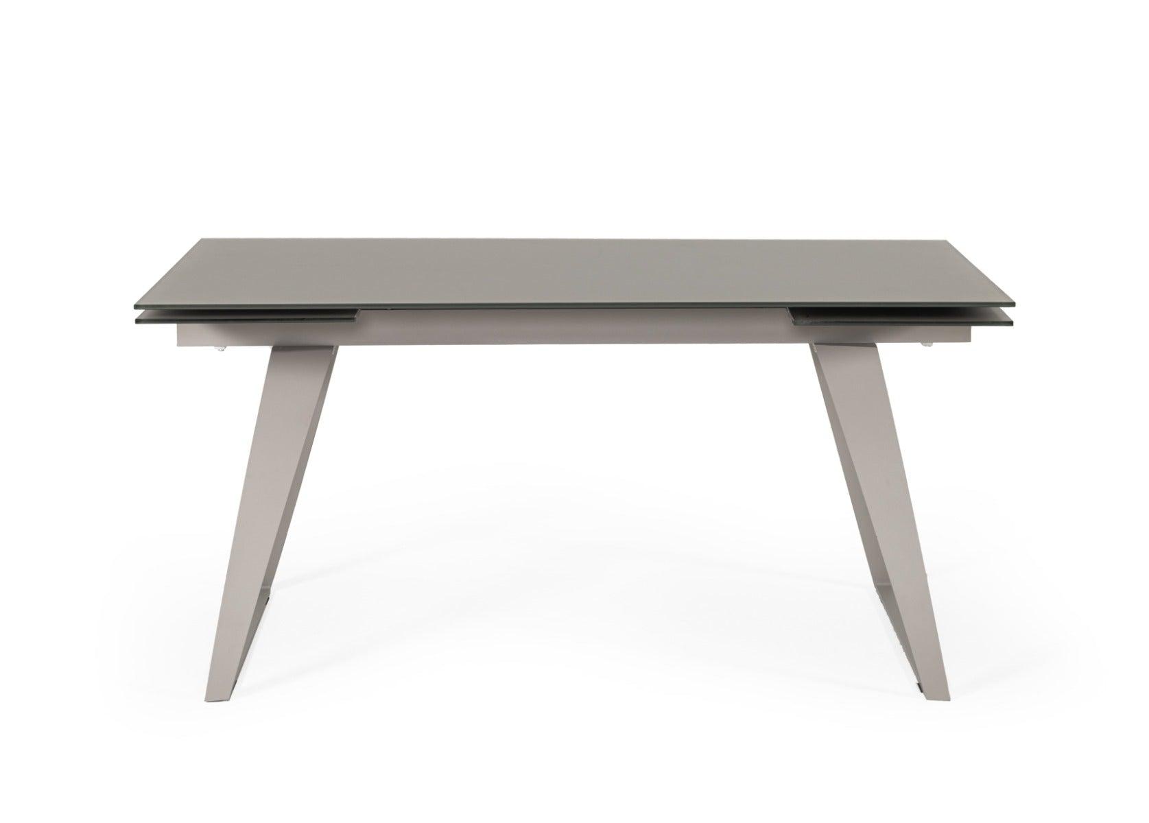 Pittson Modern Extendable Glass Dining Table