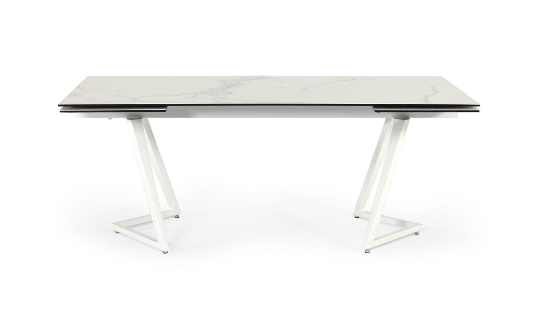 Farrell Modern Ceramic Extendable Dining Table