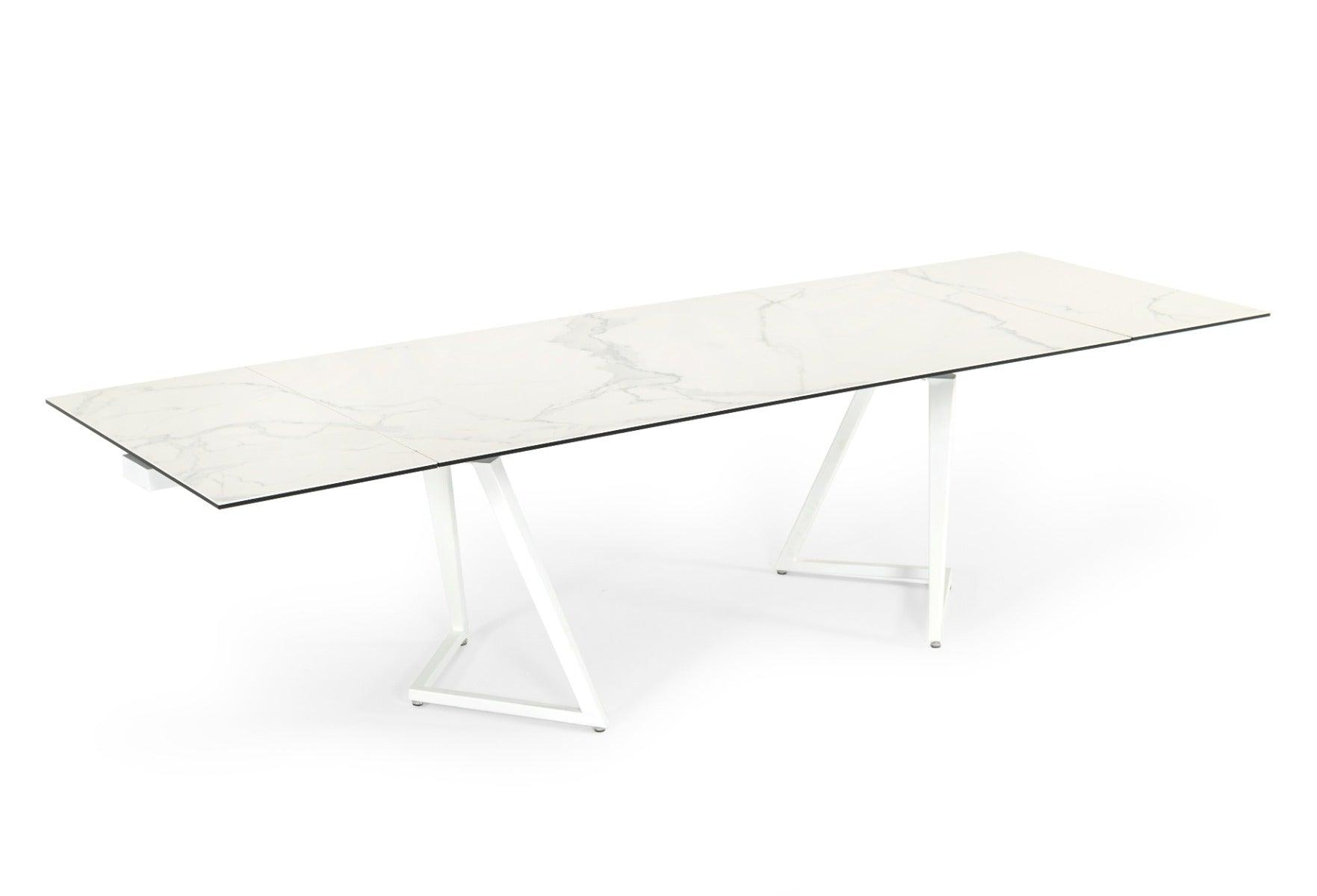 Farrell Modern Ceramic Extendable Dining Table