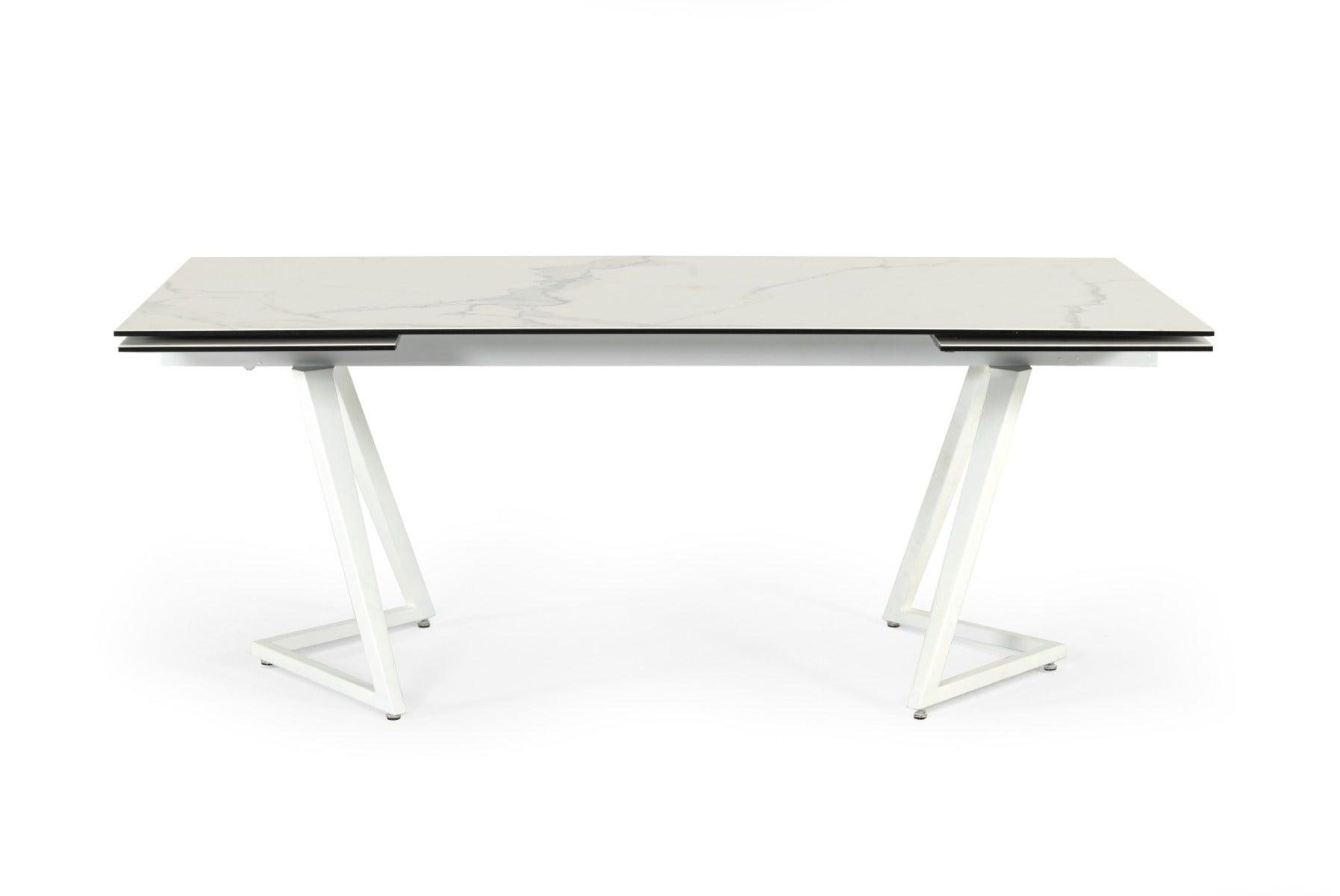 Farrell Modern Ceramic Extendable Dining Table