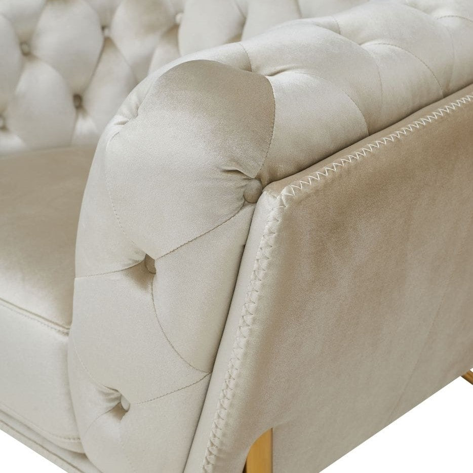 Stella Transitional Velvet Sofa