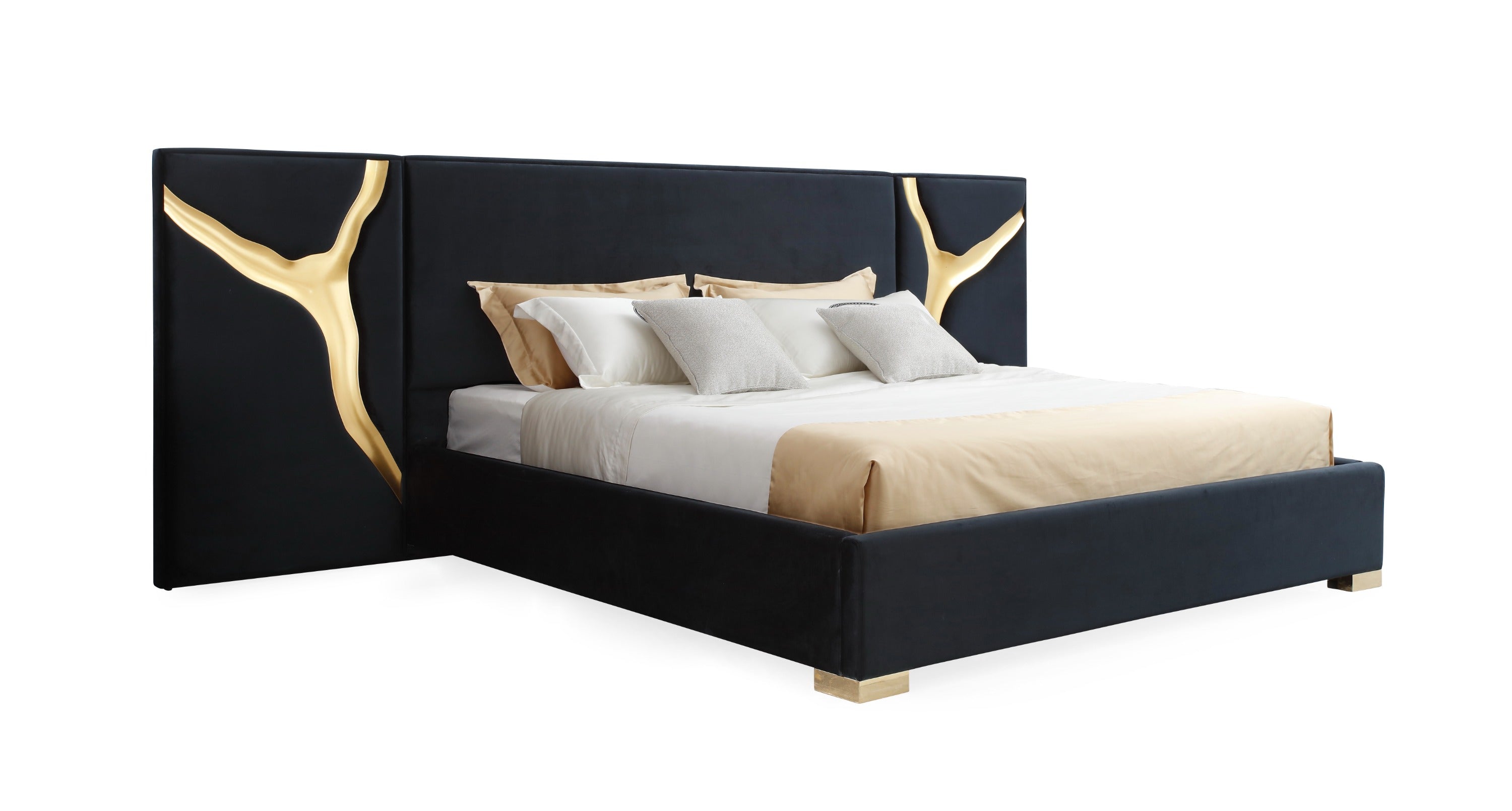 Aspen Glam Velvet Bed