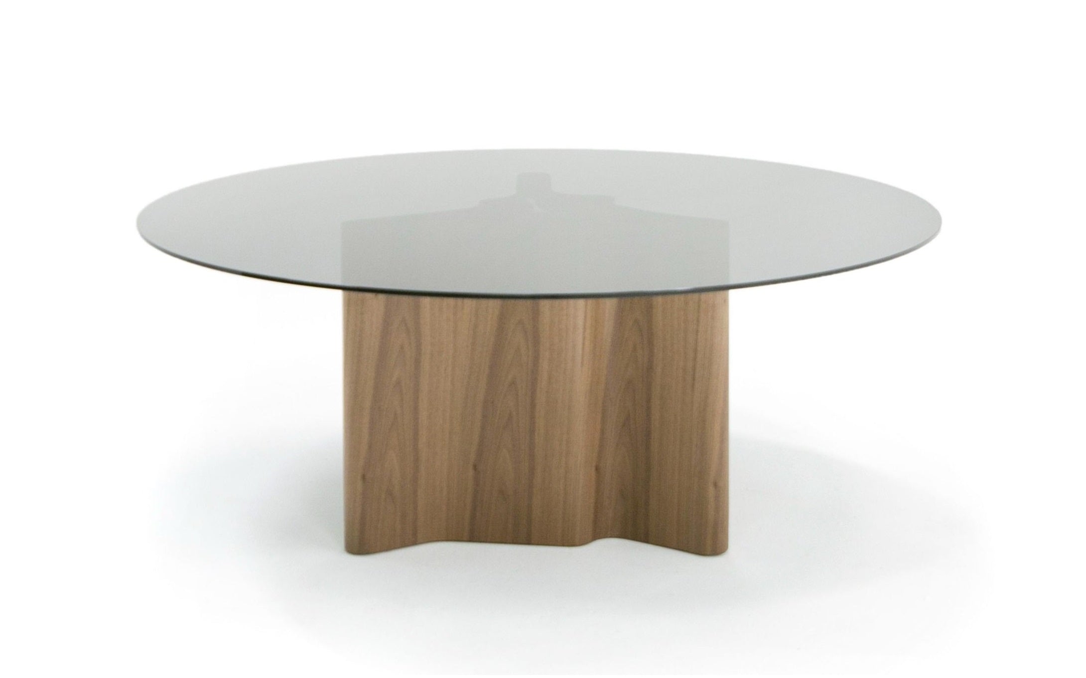 Kaye Modern Glass 71" Round Dining Table