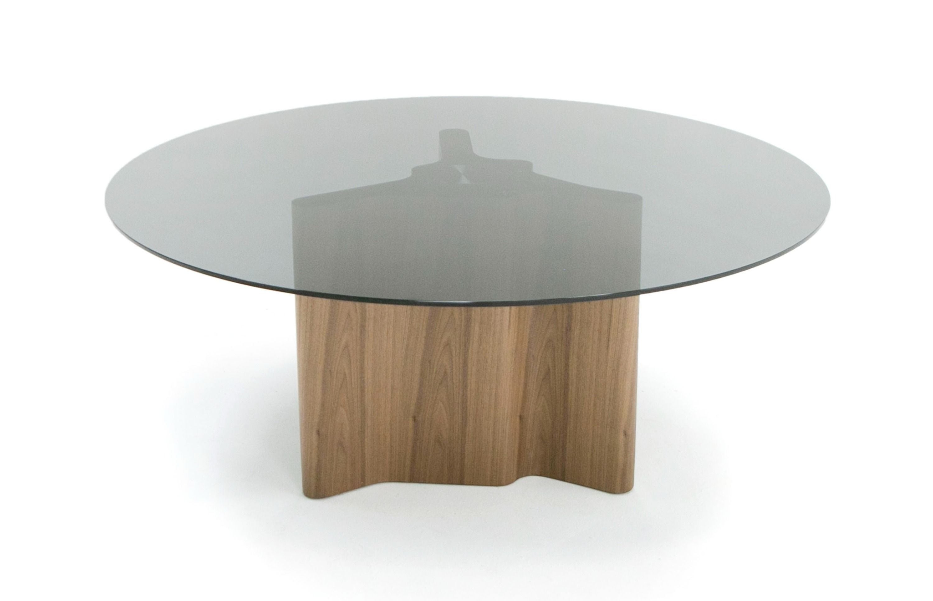 Kaye Modern Glass 71" Round Dining Table