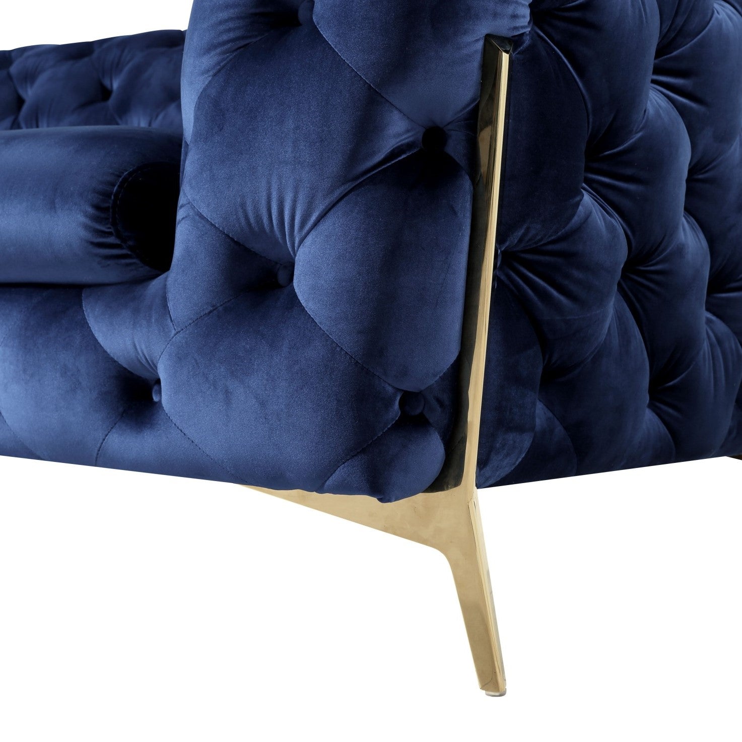 Quincey Transitional Velvet Loveseat