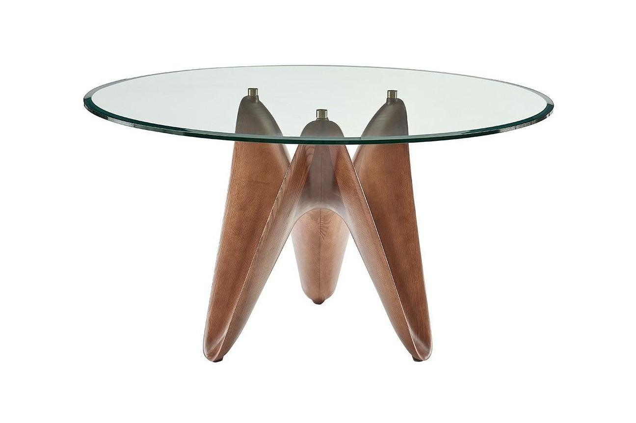 Seguin Round Glass Dining Table