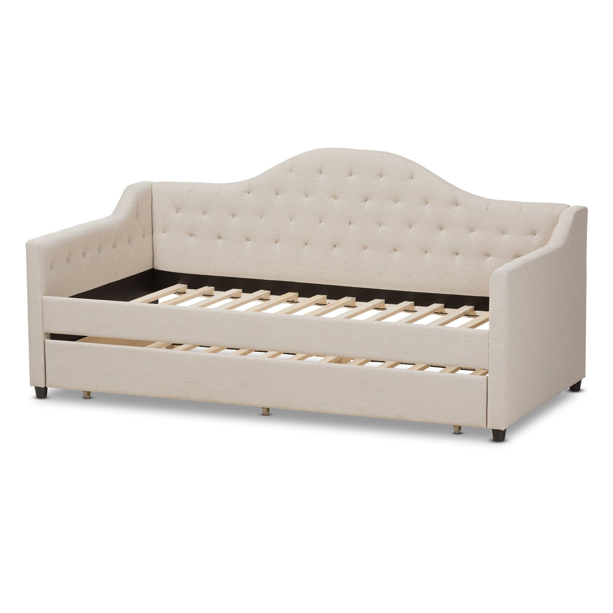 Perry Modern and Contemporary Light Fabric Daybed