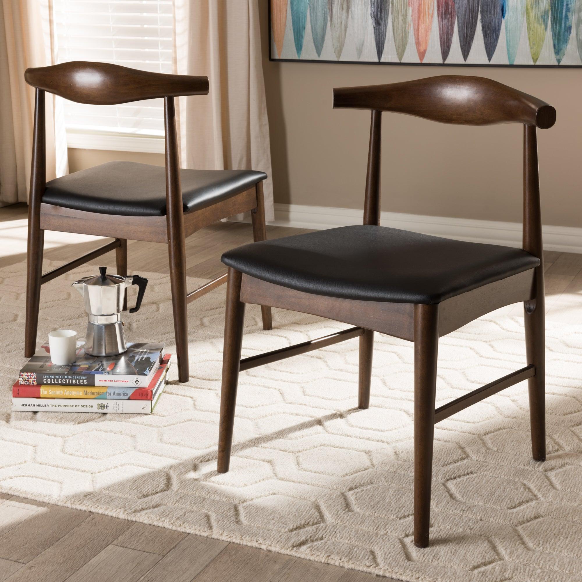 Winton Mid-Century Modern Wood Dining Chair (Set of 2)