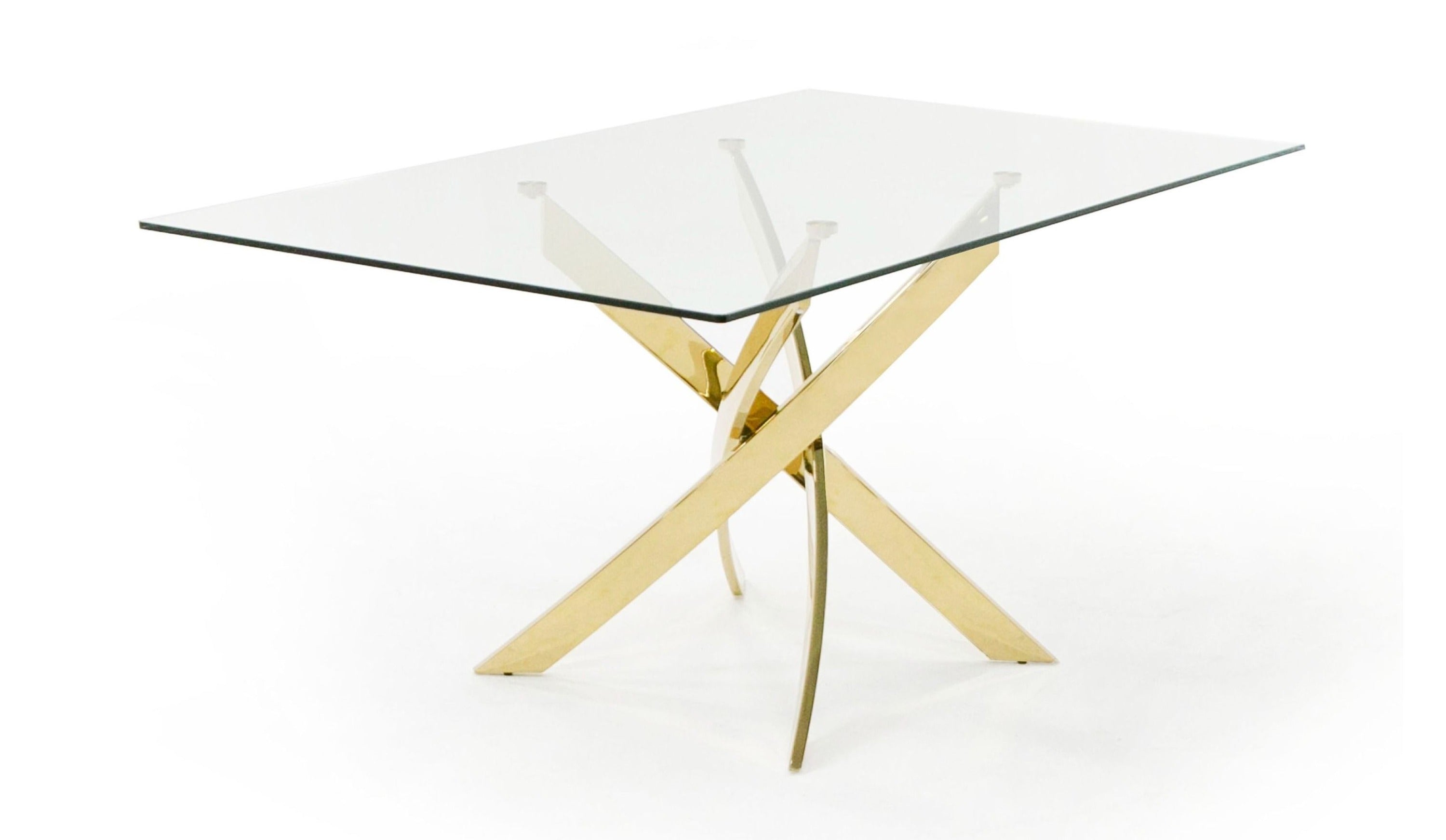 Pyrite Modern Glass and Dining Table