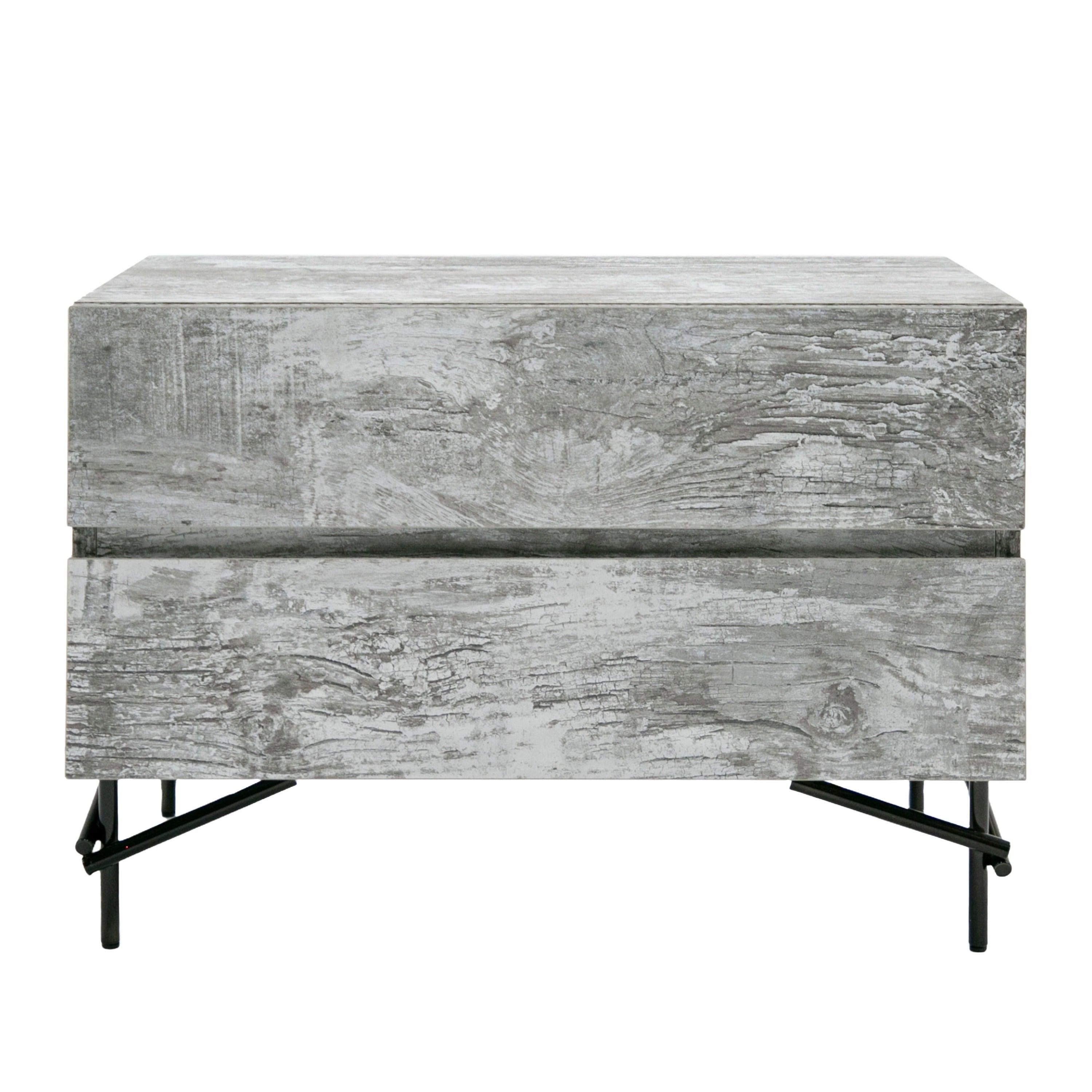 Aria Italian Modern Multi with texture Nightstand