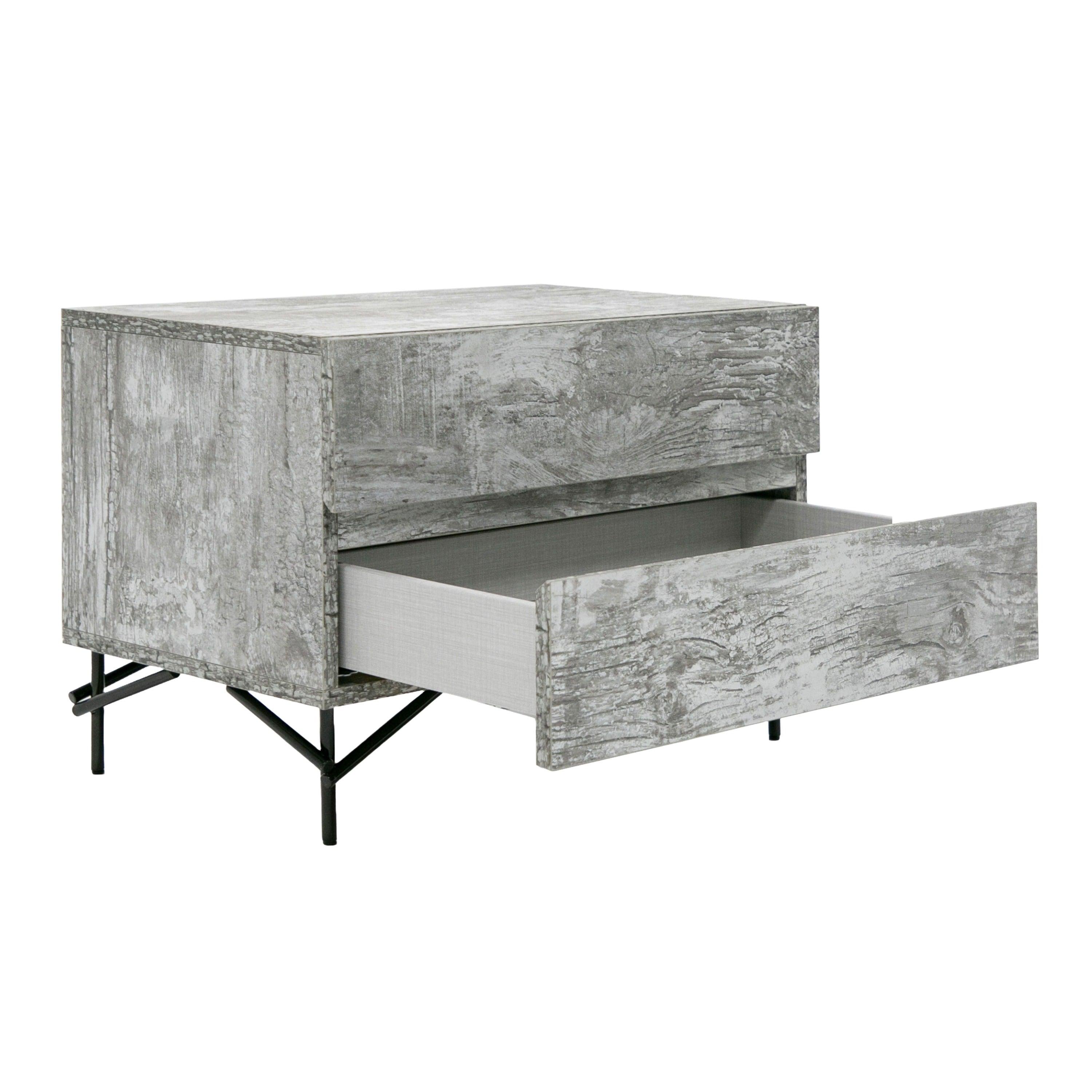 Aria Italian Modern Multi with texture Nightstand
