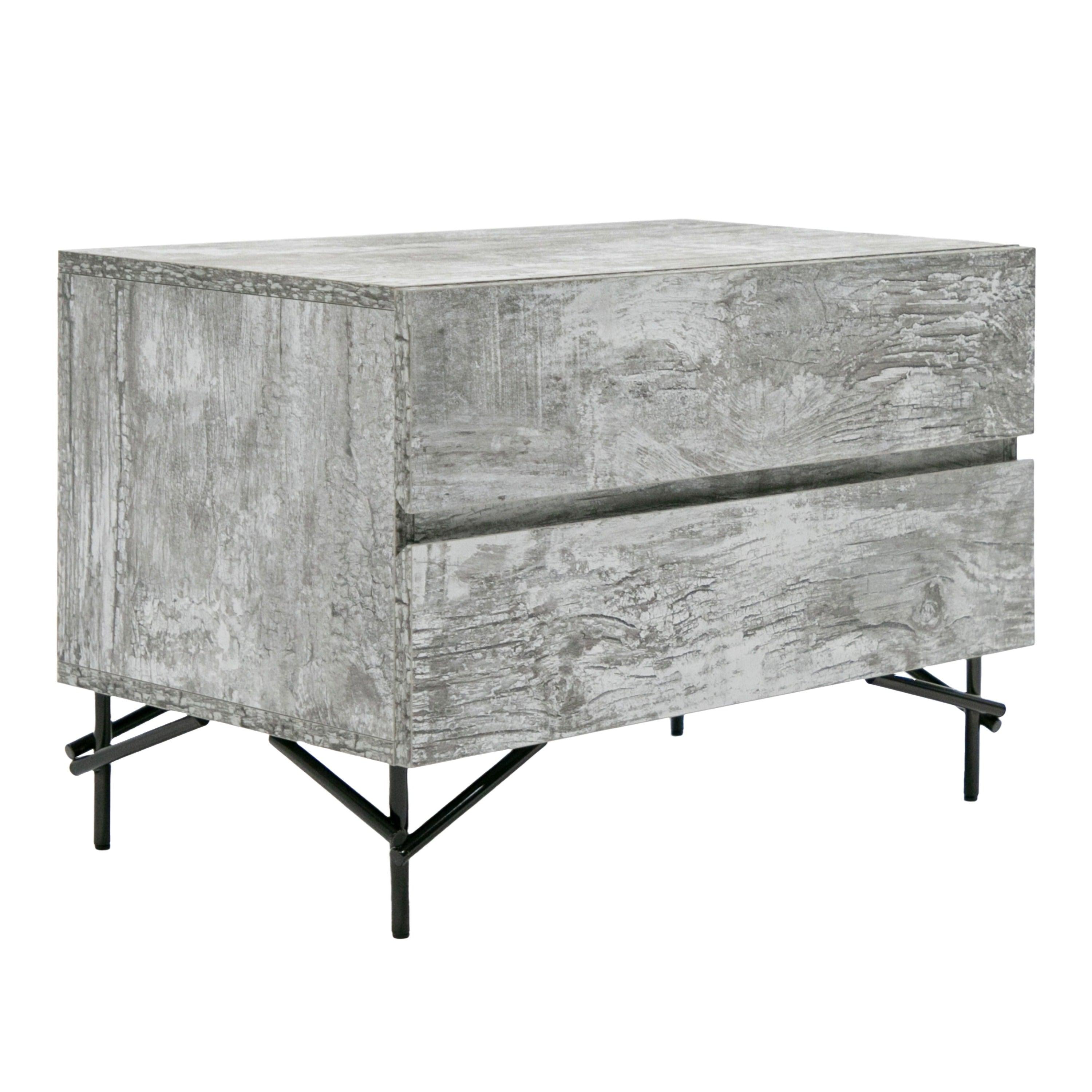 Aria Italian Modern Multi with texture Nightstand