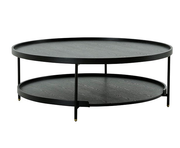 Modrest Mitchell - Iron Round Coffee Table-Coffee Table-VIG-Wall2Wall Furnishings