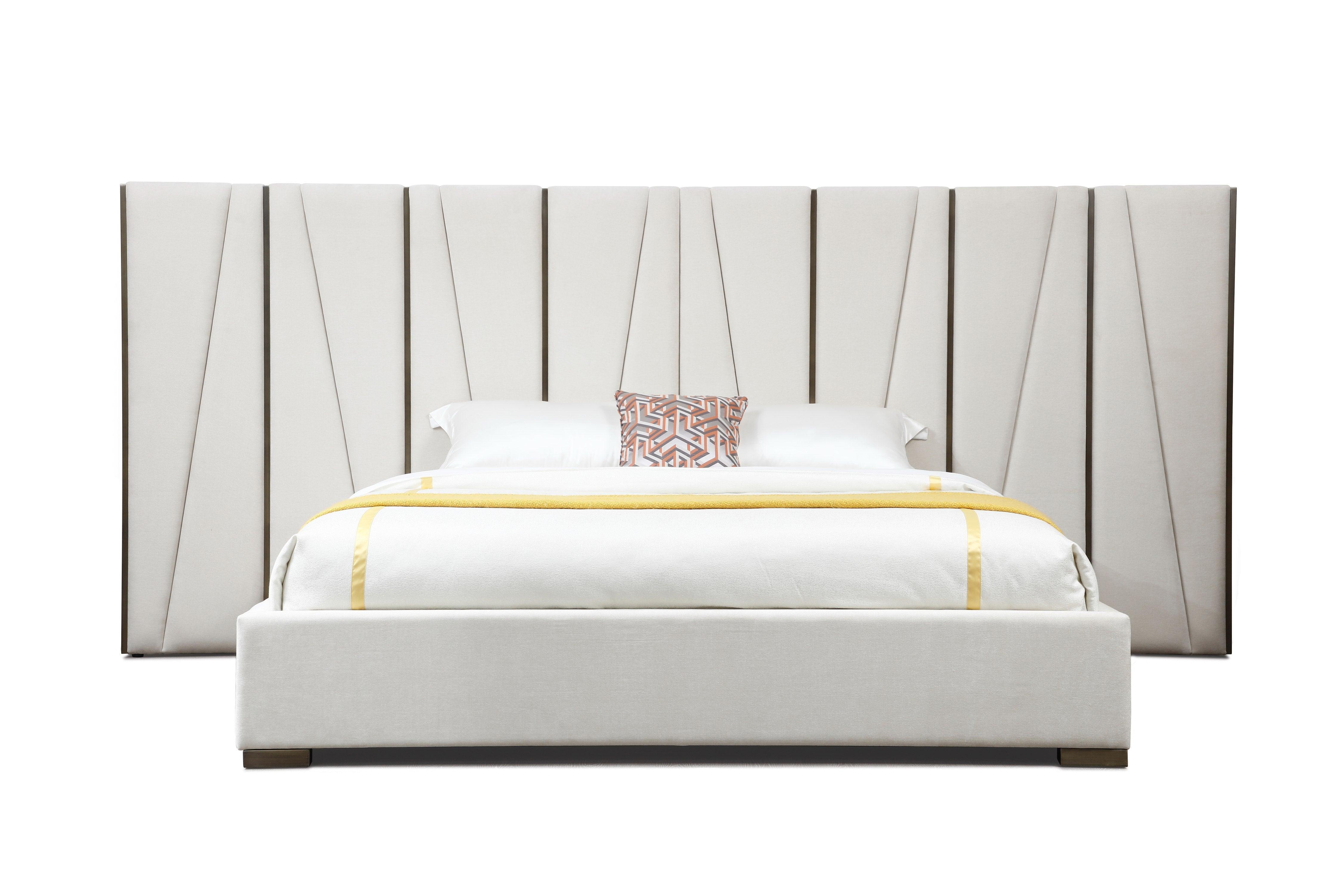 Modrest Nixa Modern Velvet Brushed Bed