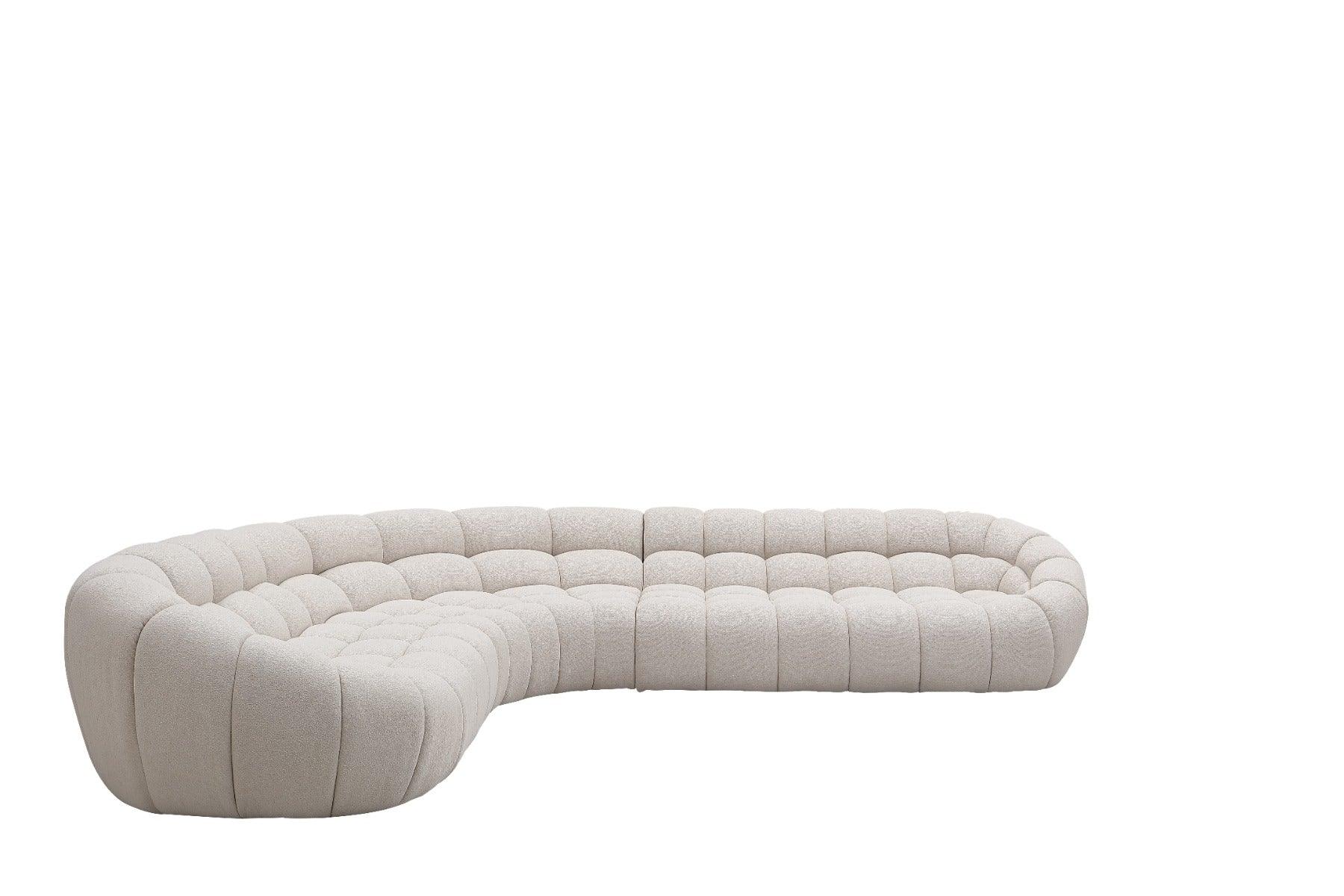Yolonda Modern Curved Sectional Sofa