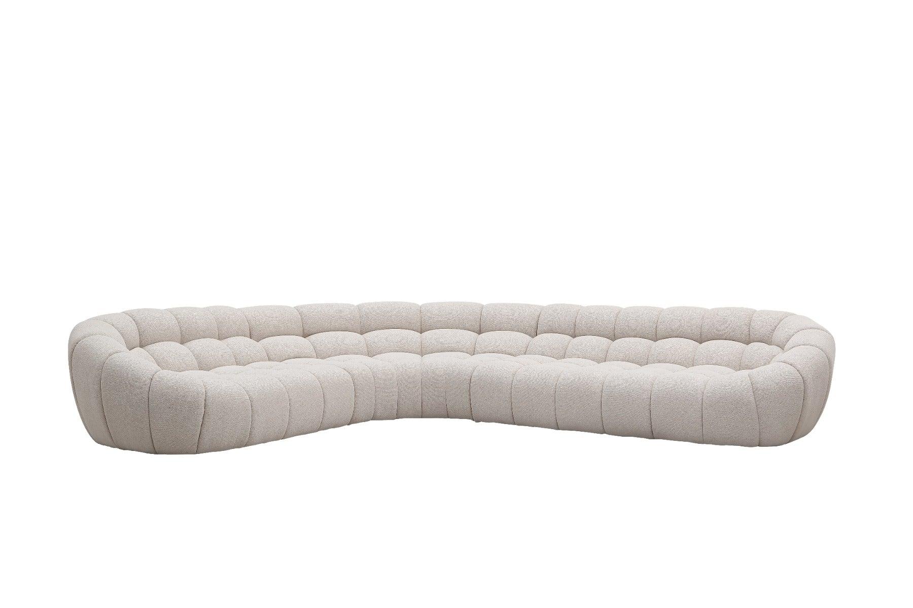 Yolonda Modern Curved Sectional Sofa