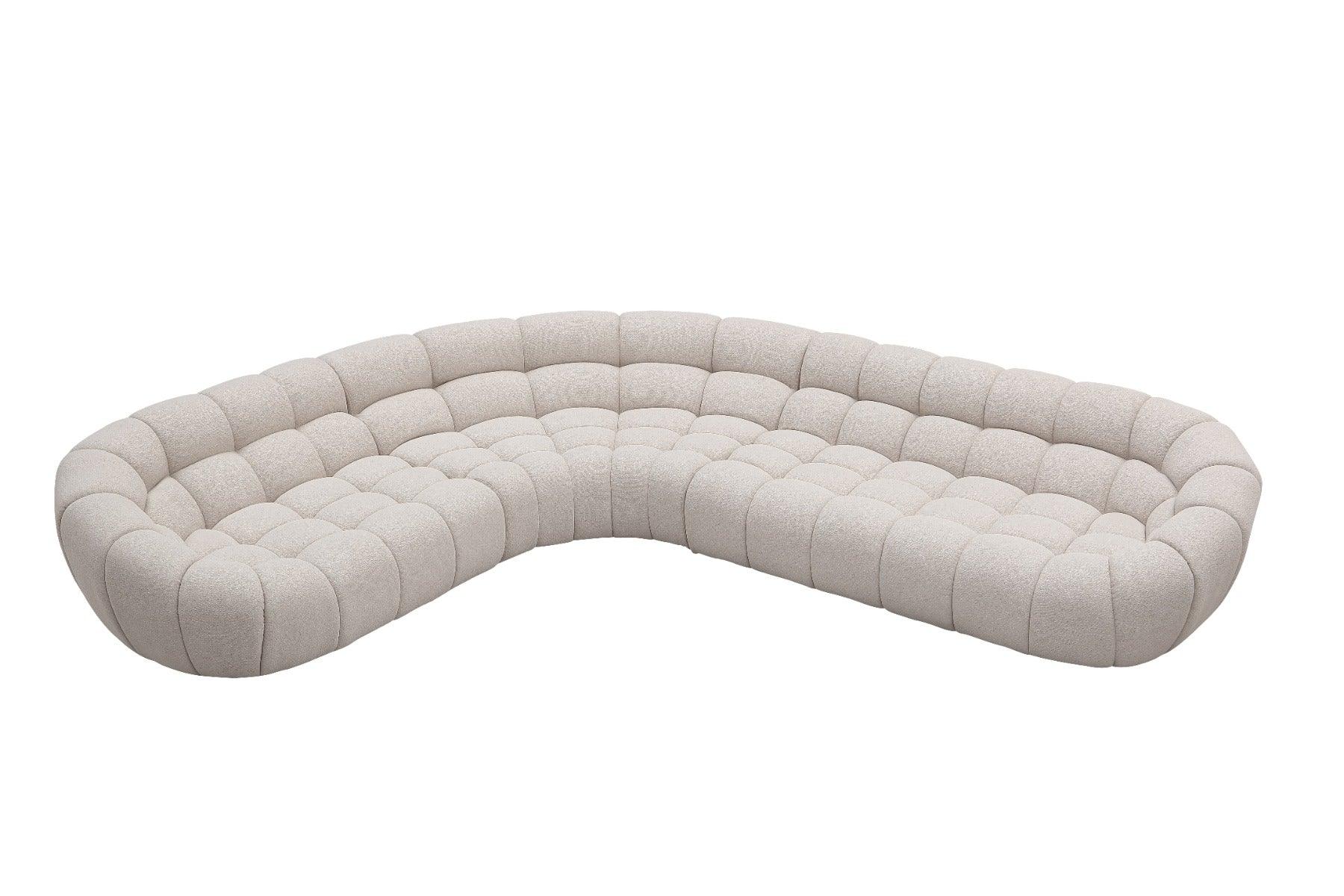 Yolonda Modern Curved Sectional Sofa