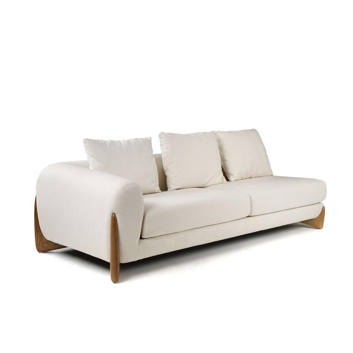 Modrest Fleury Contemporary Fabric and RAF Sectional Sofa