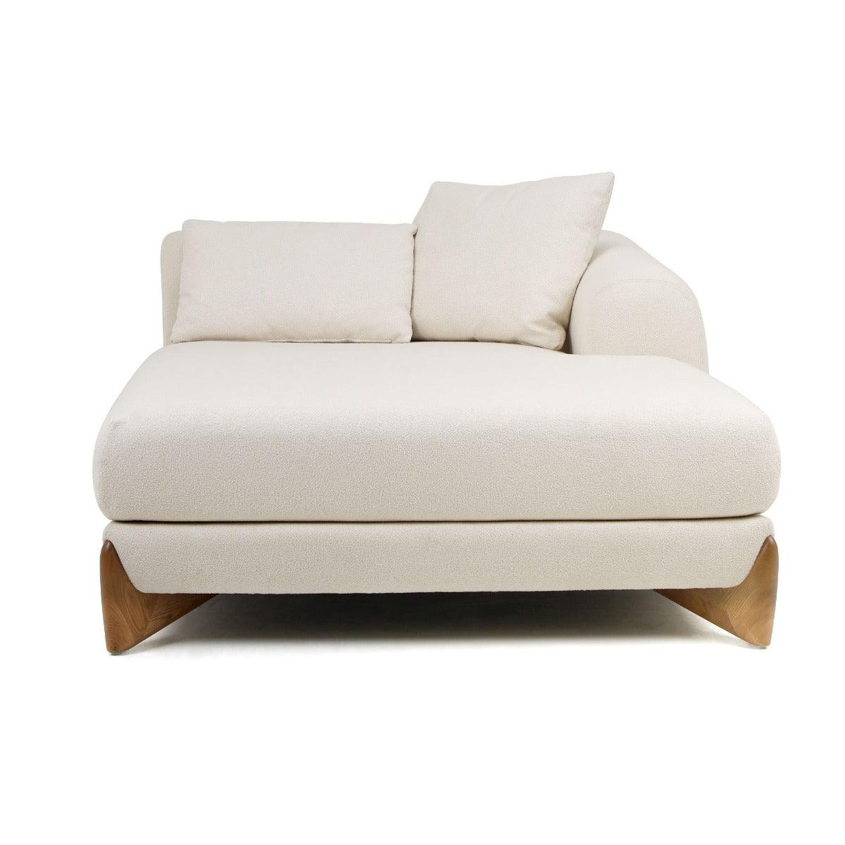 Fleury Contemporary Fabric and RAF Sectional Sofa