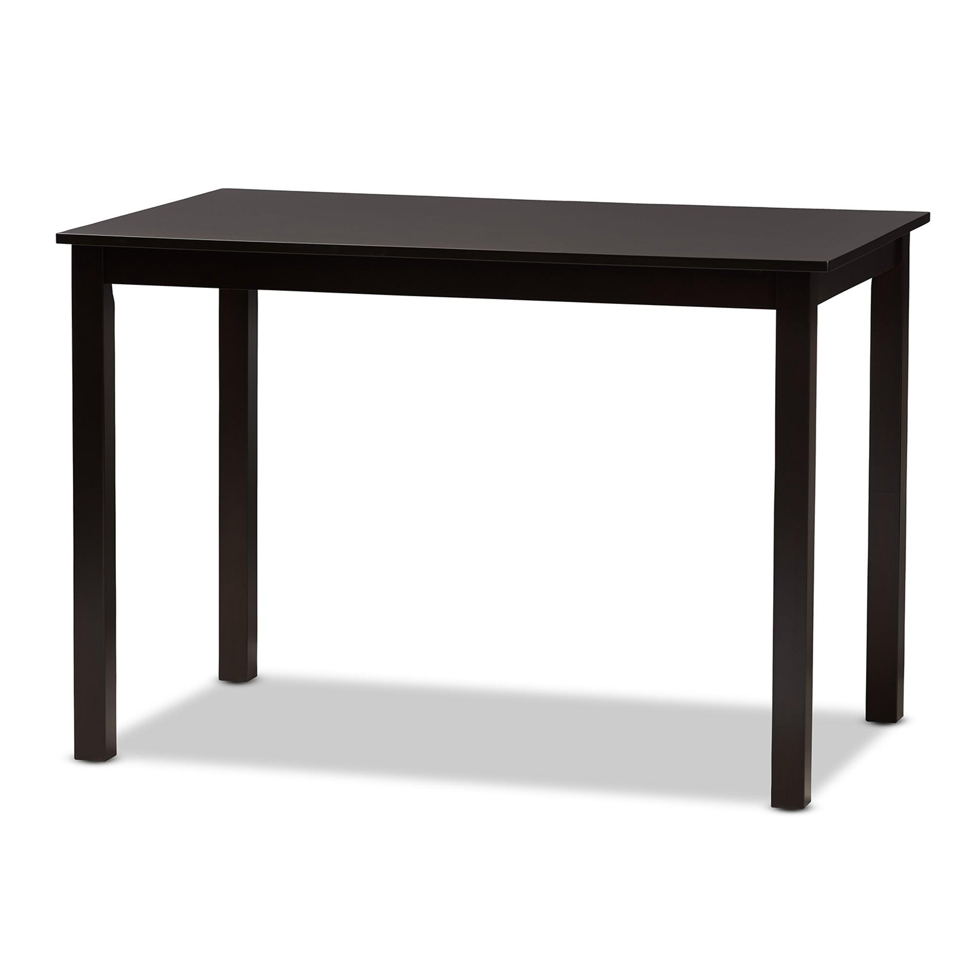 Ruth Modern and Contemporary Fabric Upholstered and Finished 5-Piece Dining Set
