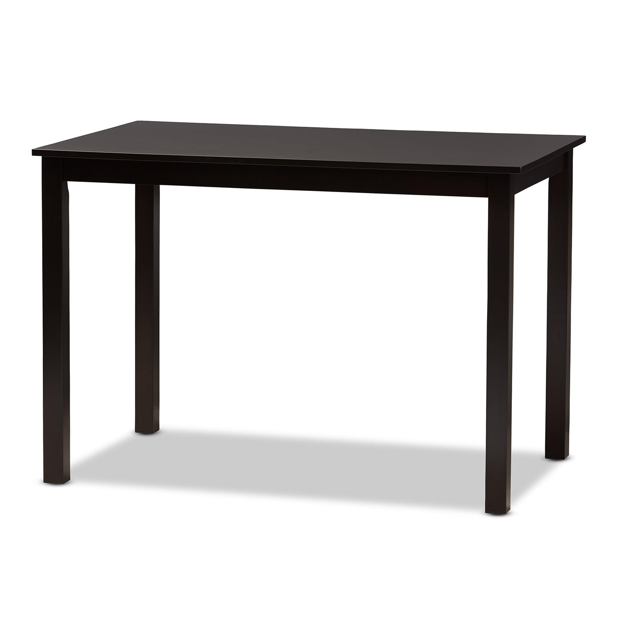 Evelyn Modern and Contemporary Faux Leather Upholstered and Finished 5-Piece Dining Set