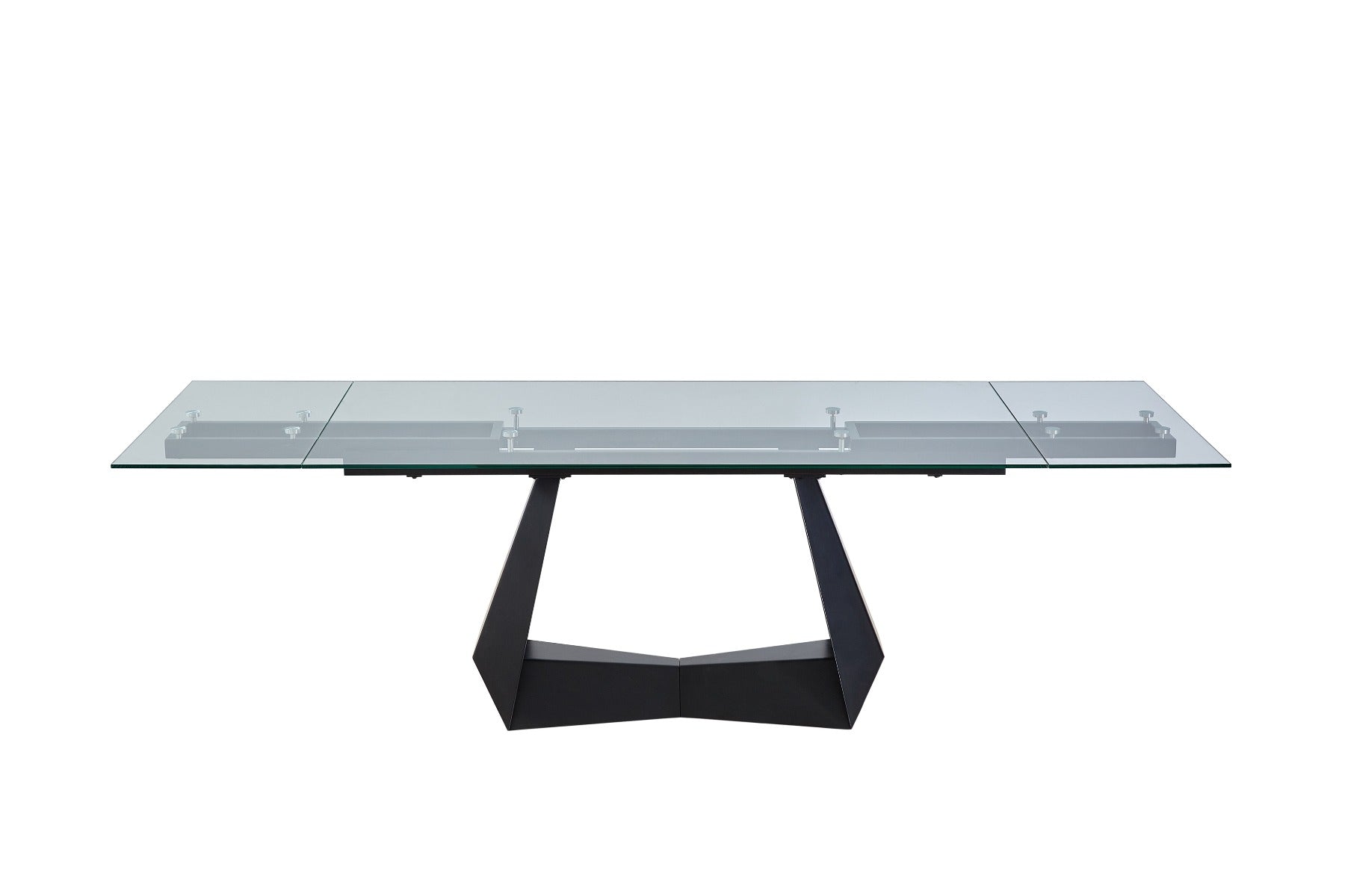 Modrest Maroney - Modern and Glass Extendable 70.5"/106" Dining Table-Dining Table-VIG-Wall2Wall Furnishings