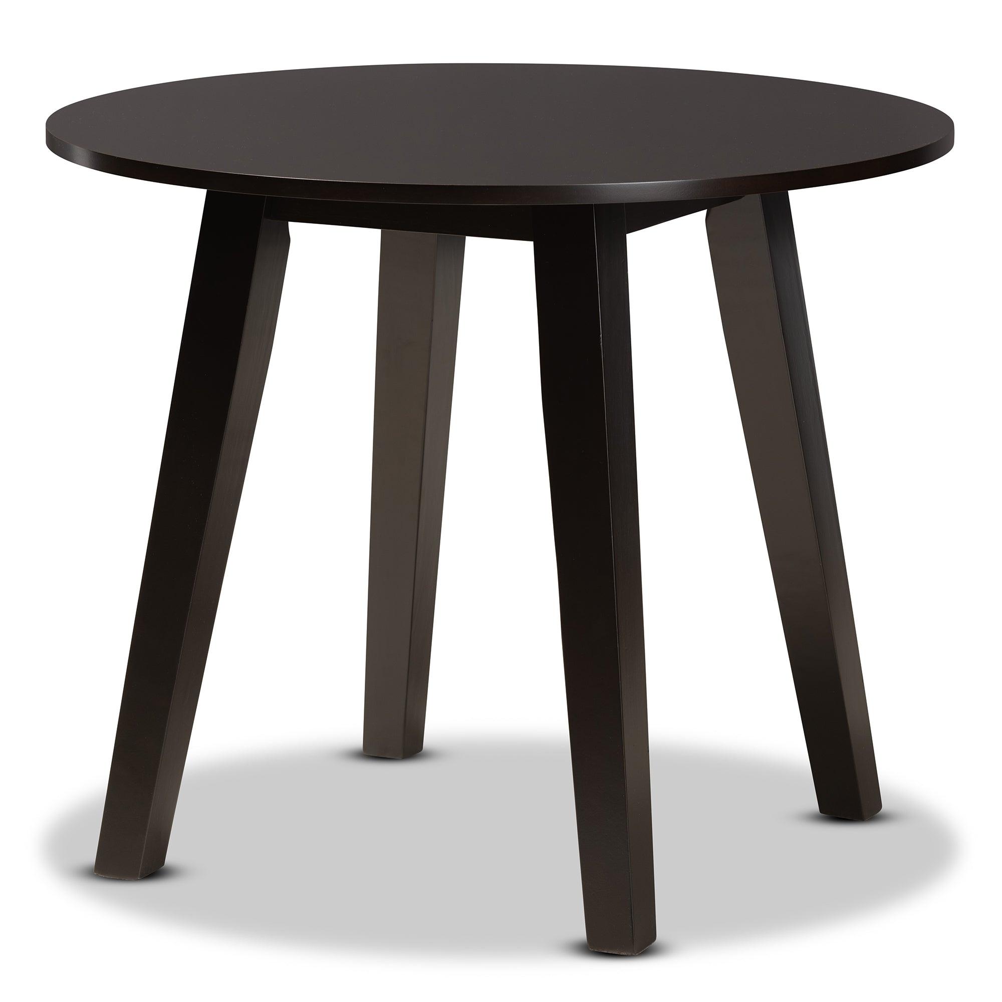 Torin Modern and Contemporary Faux Leather Upholstered and Finished Wood 5-Piece Dining Set