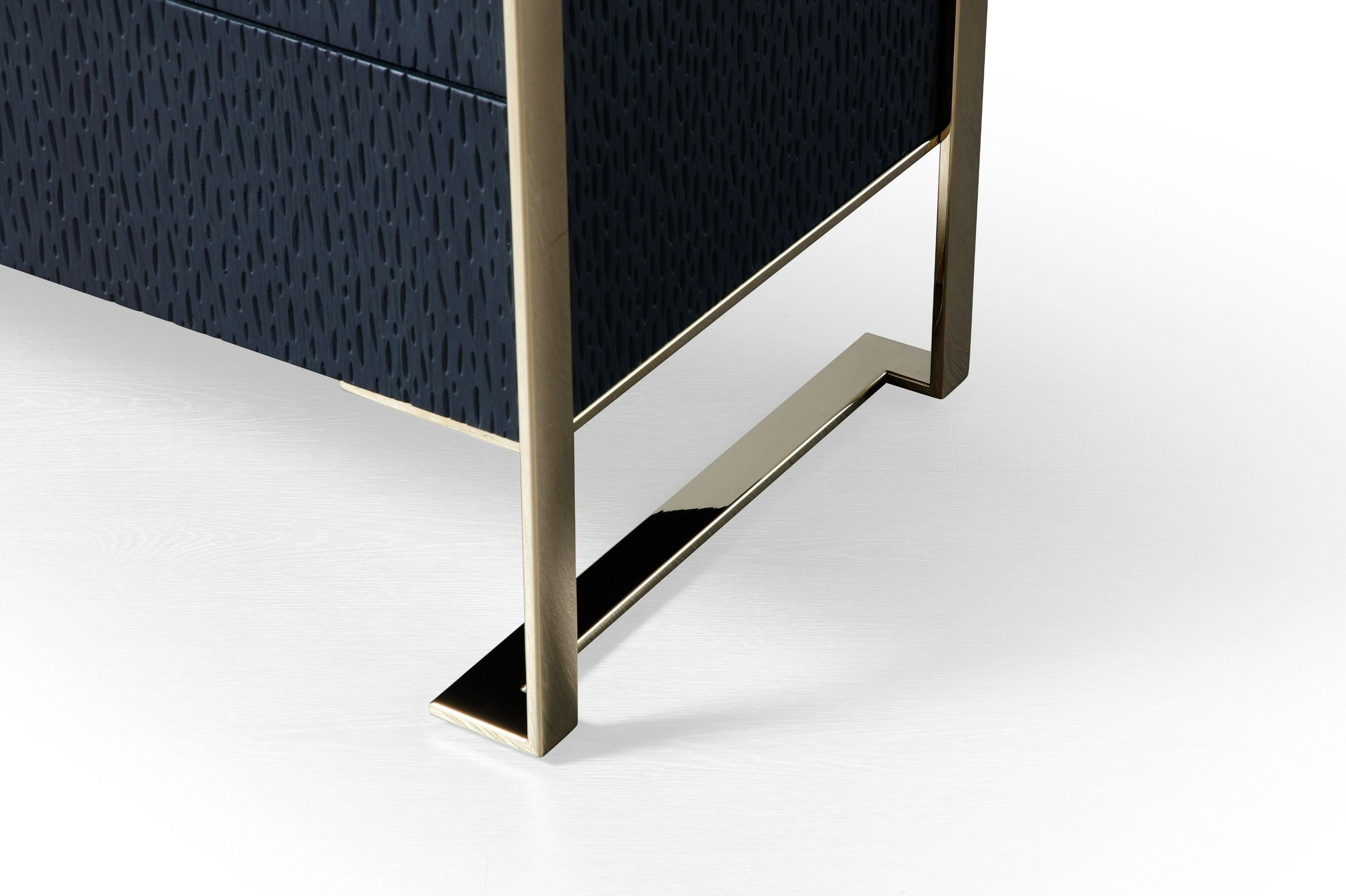 Athena & Rothsay Modern Fabric and Wenge Bedroom Set