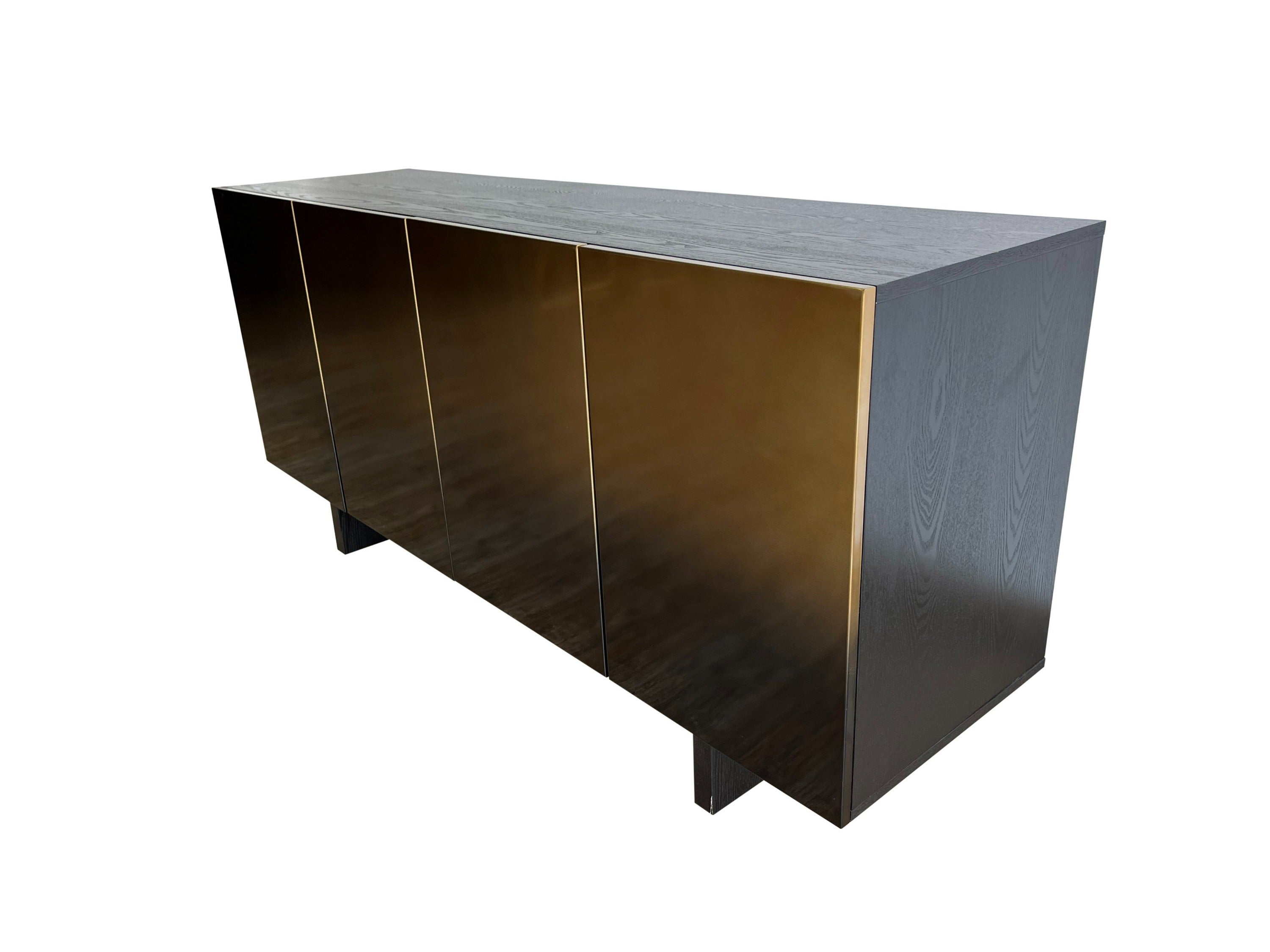 Modrest Elmira - Glam Ash + Gradient Stainless Steel Buffet-Buffet-VIG-Wall2Wall Furnishings