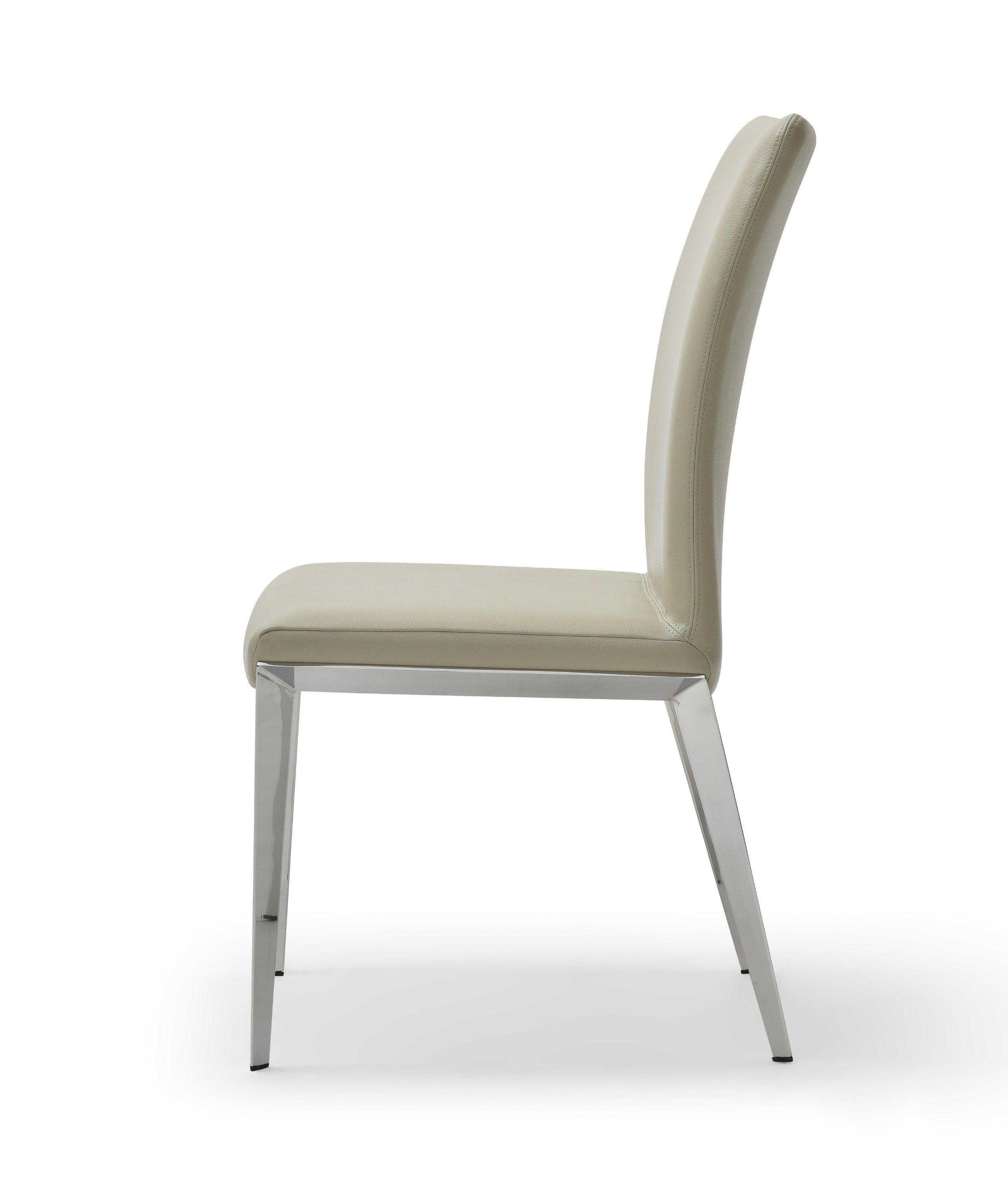 Modrest Taryn Modern Stainless Steel Dining Chair (Set of 2)
