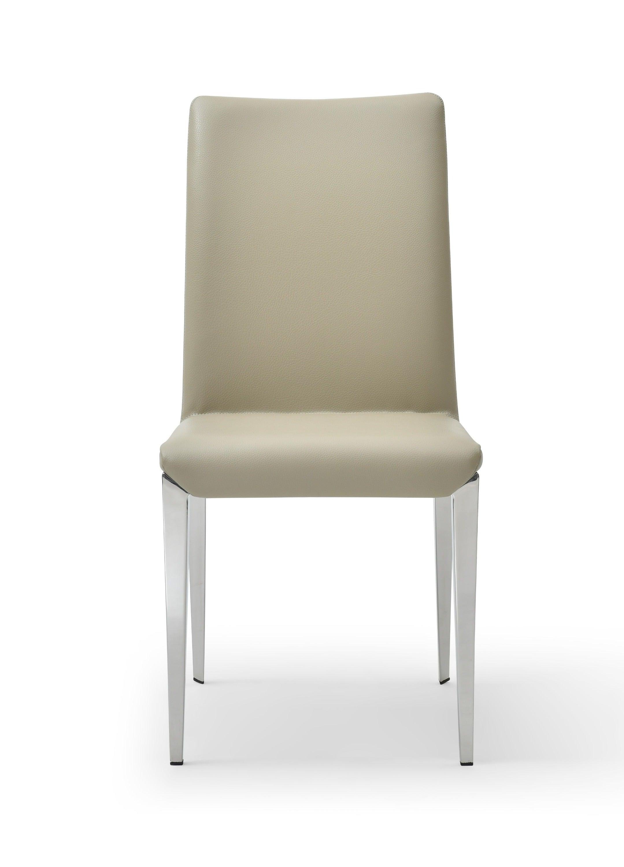 Modrest Taryn Modern Stainless Steel Dining Chair (Set of 2)
