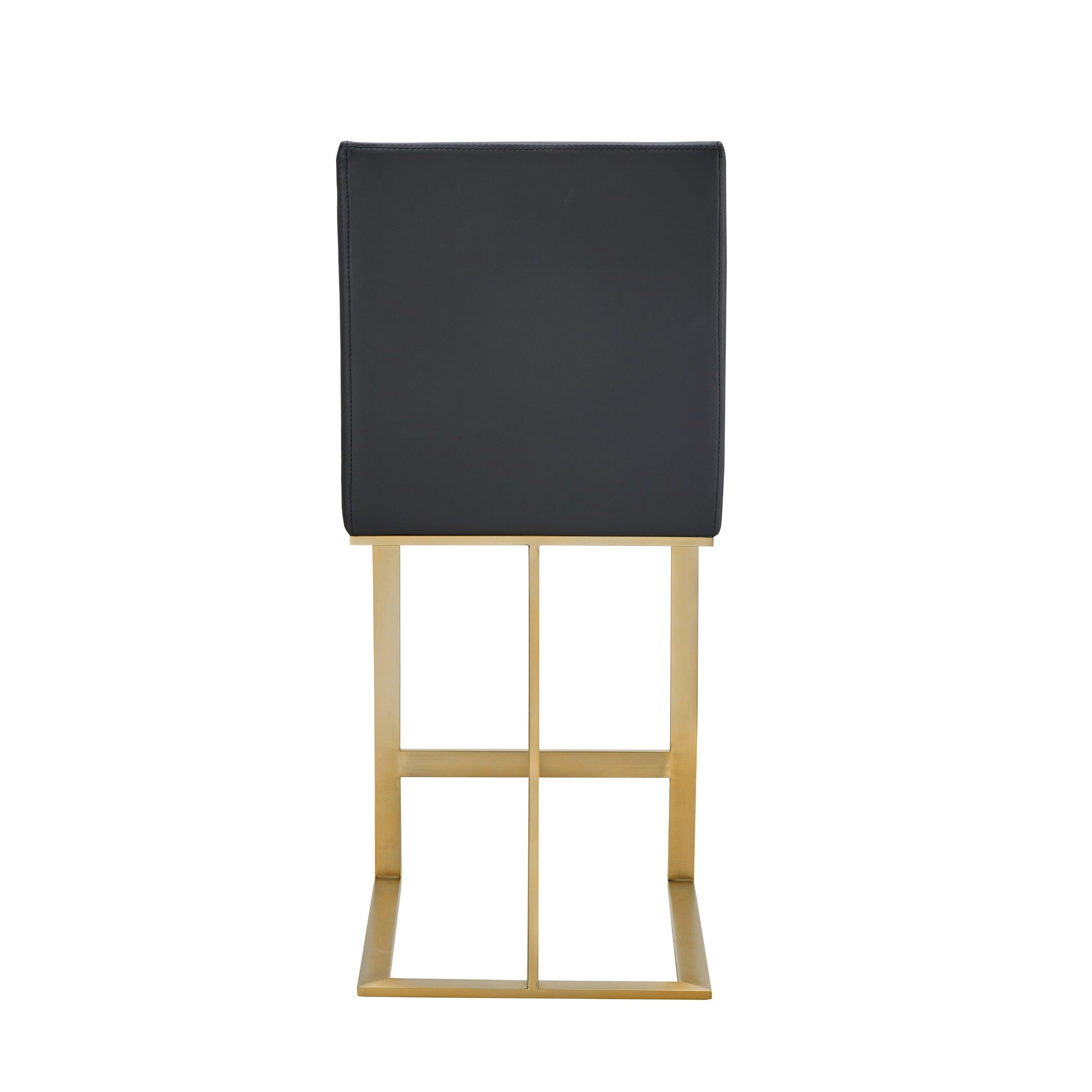 Modrest Frankie Modern Vegan Lether Antique Counter Stool