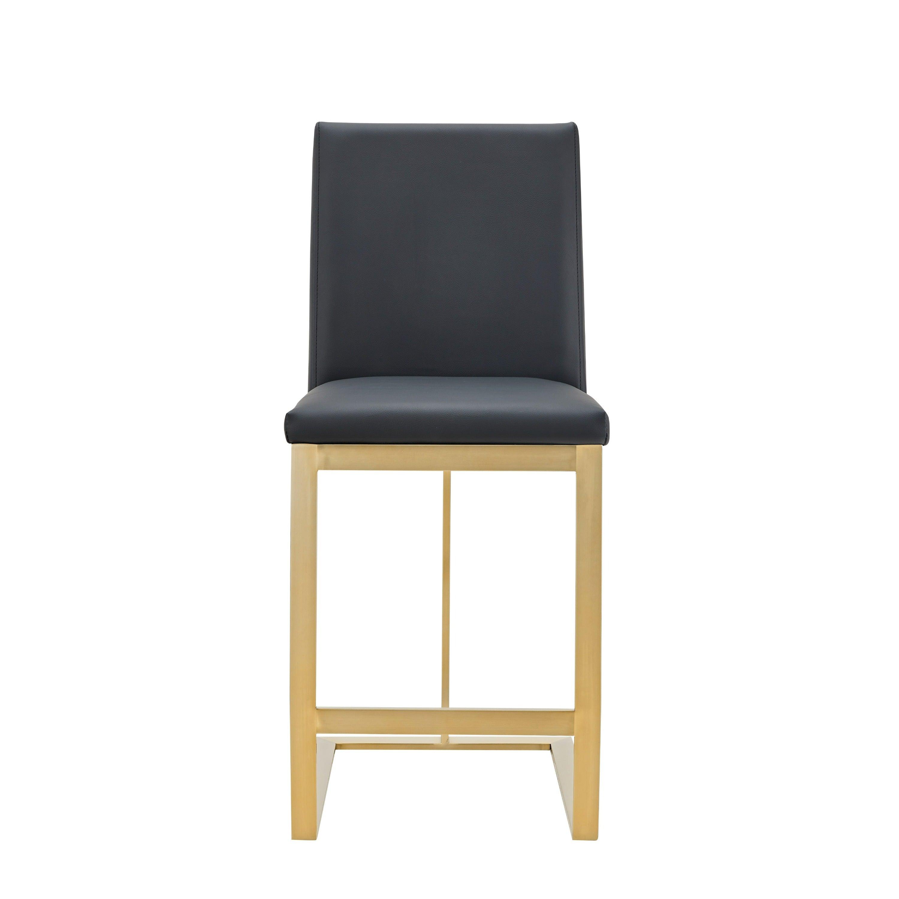 Modrest Frankie Modern Vegan Lether Antique Counter Stool