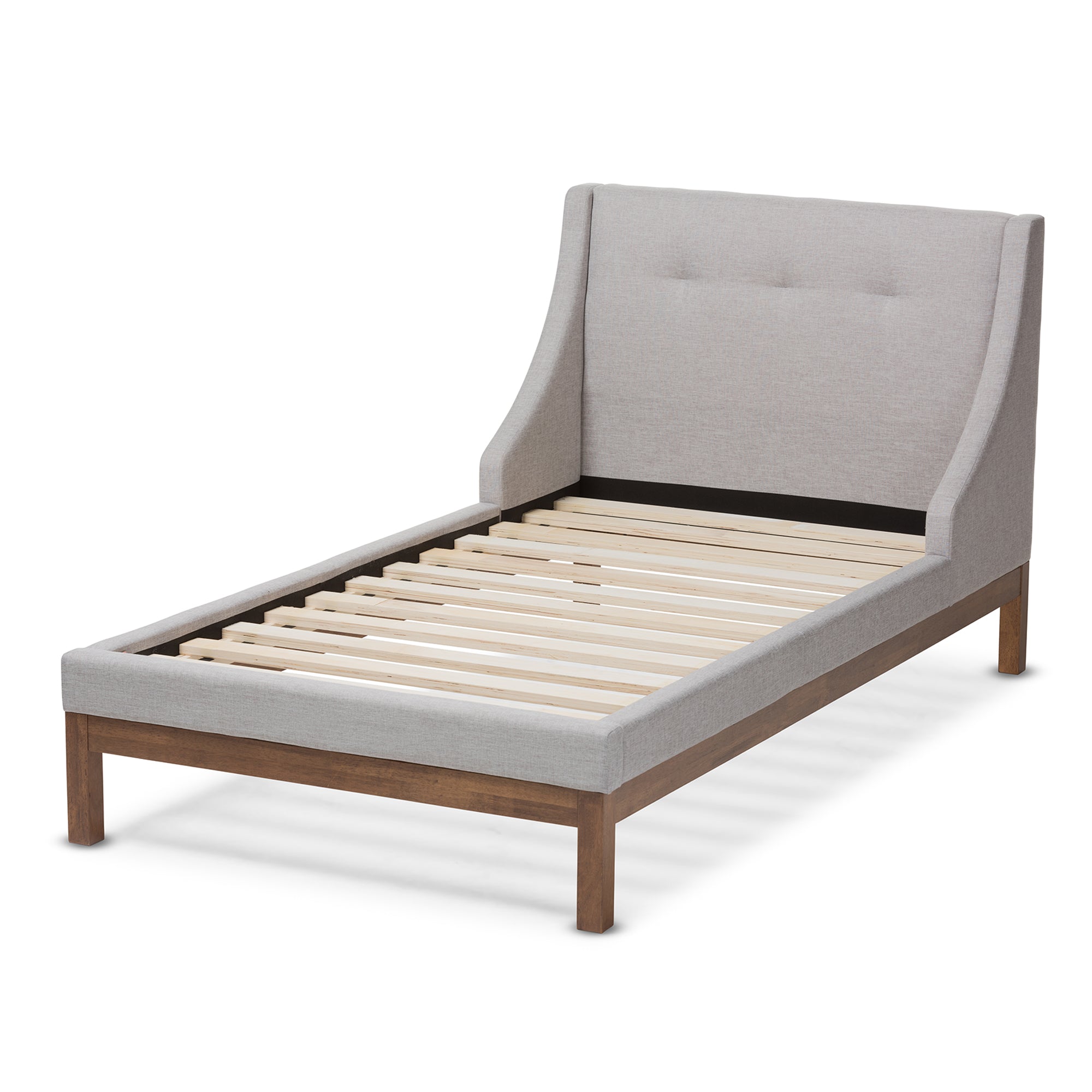 Louvain Modern and Contemporary Fabric Upholstered -Finished Sized Platform Bed