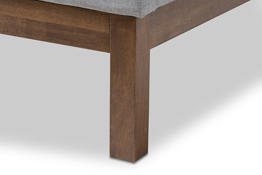 Louvain Modern and Contemporary Fabric Upholstered -Finished Sized Platform Bed